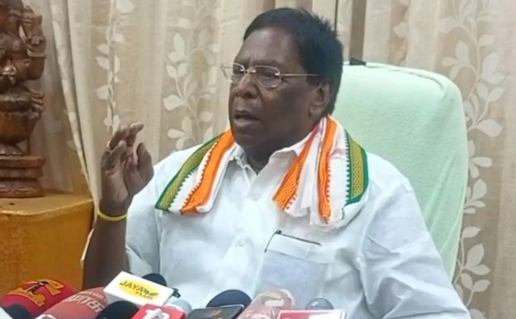 ex cm narayana samy said Congress to lead alliance  Puducherry