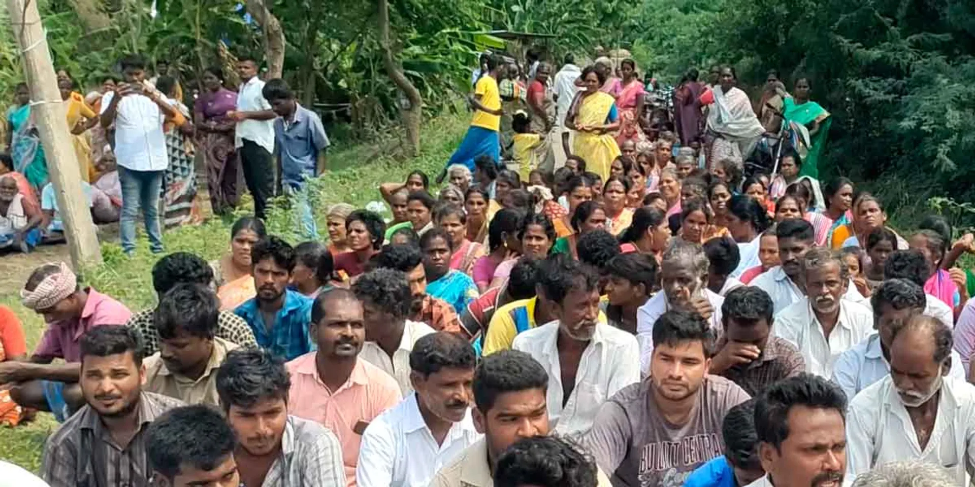  ''We don't want...''- Garivetti villagers protest again