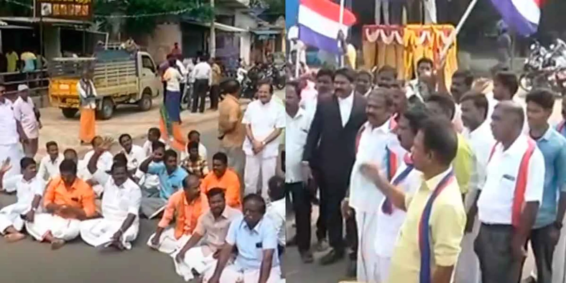 There is a problem between BJP and Vishika over paying respect to Ambedkar statue