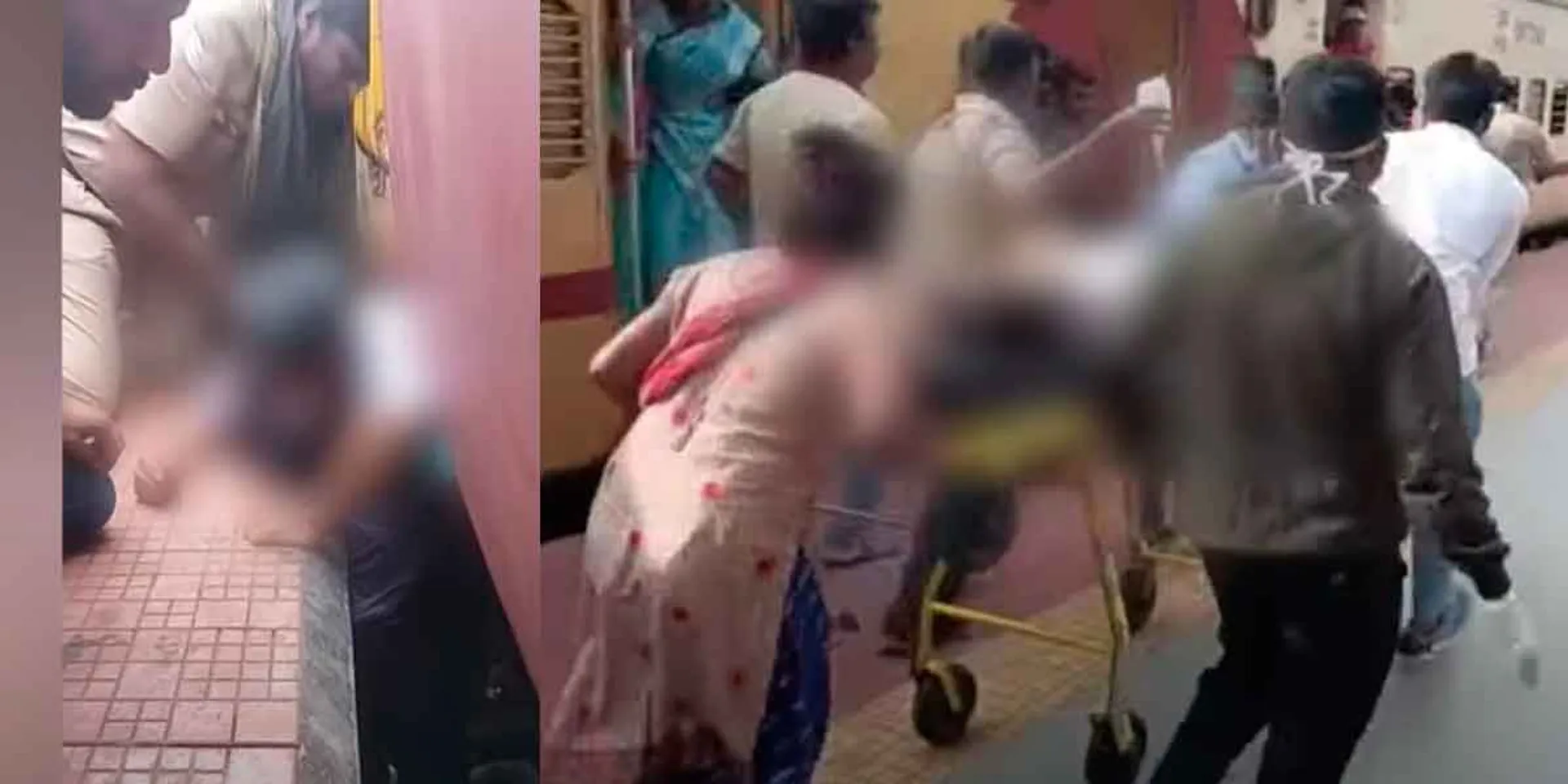 Student stuck in train; The police fought and rescued