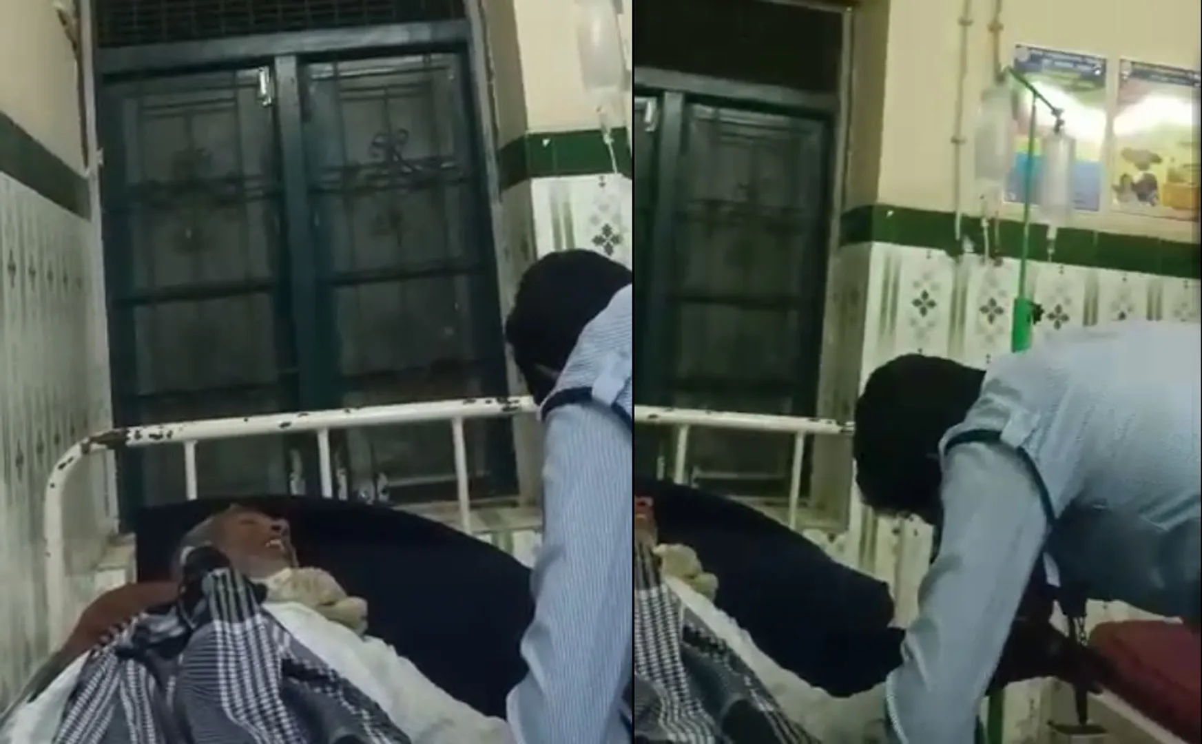 Security treated patient due to non-availability doctor government hospital