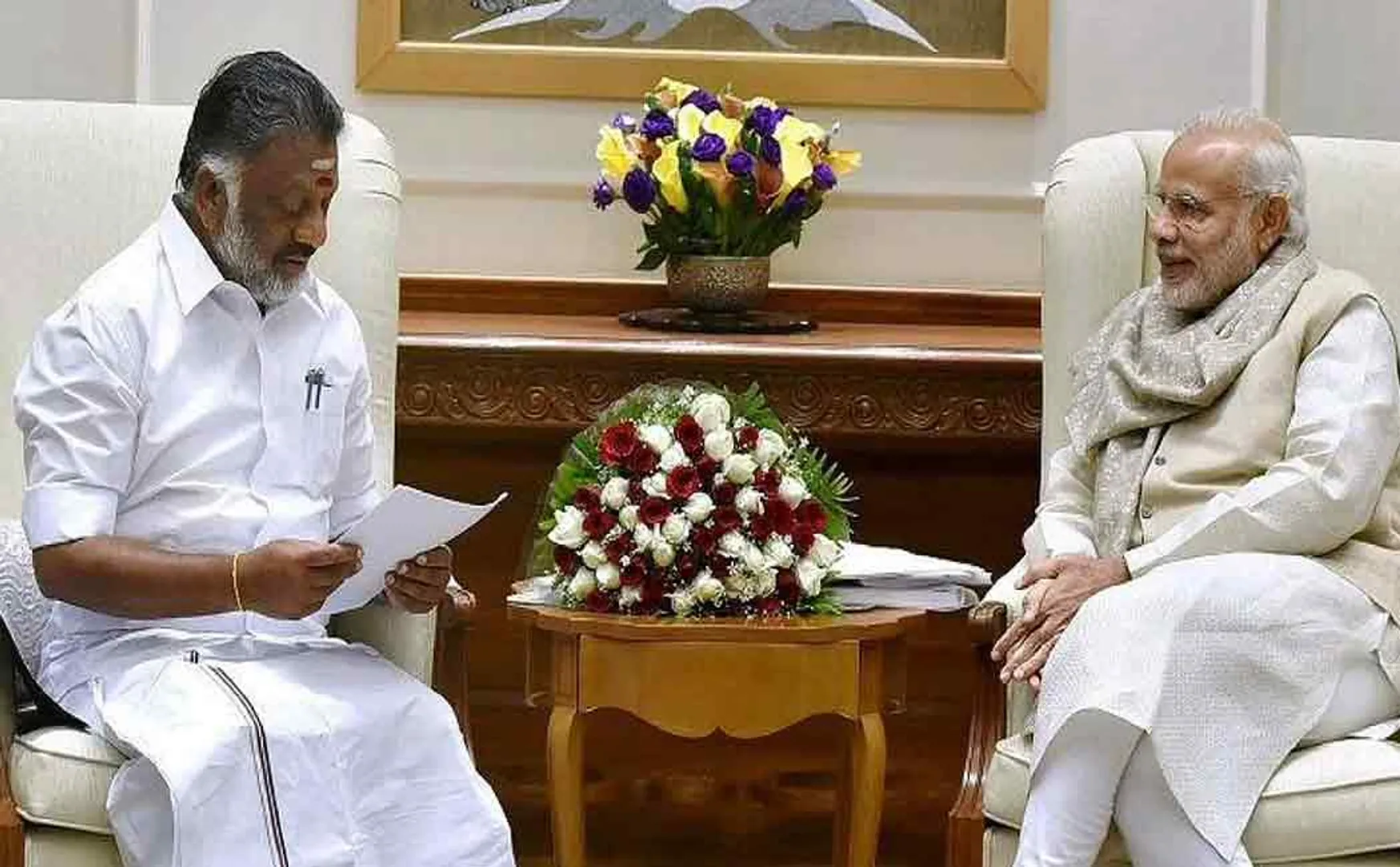 A call from Gujarat; O. Panneerselvam to Ahmedabad