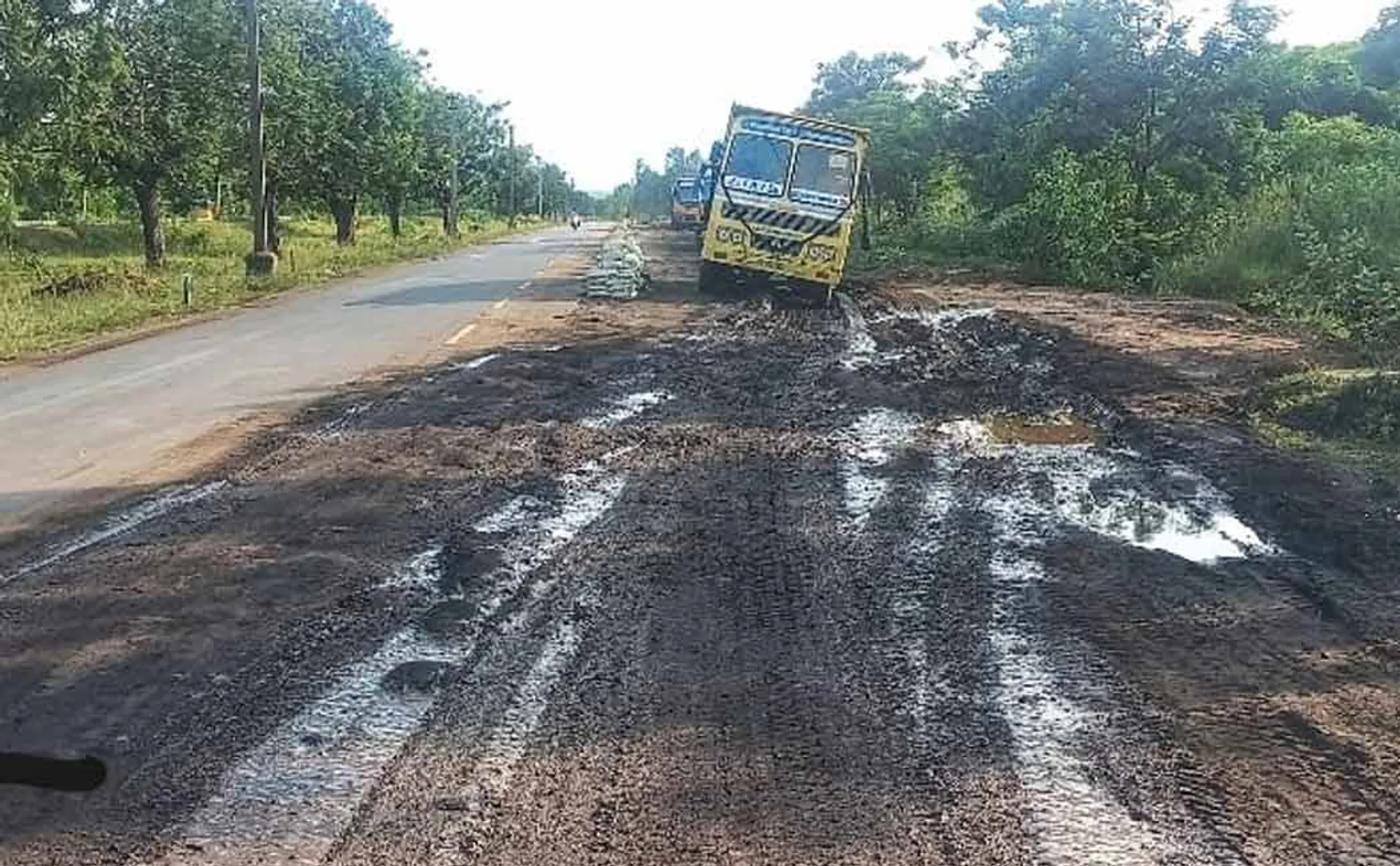 Trucks speeding Ammeri Road near Neyveli NLC Power Station scare public