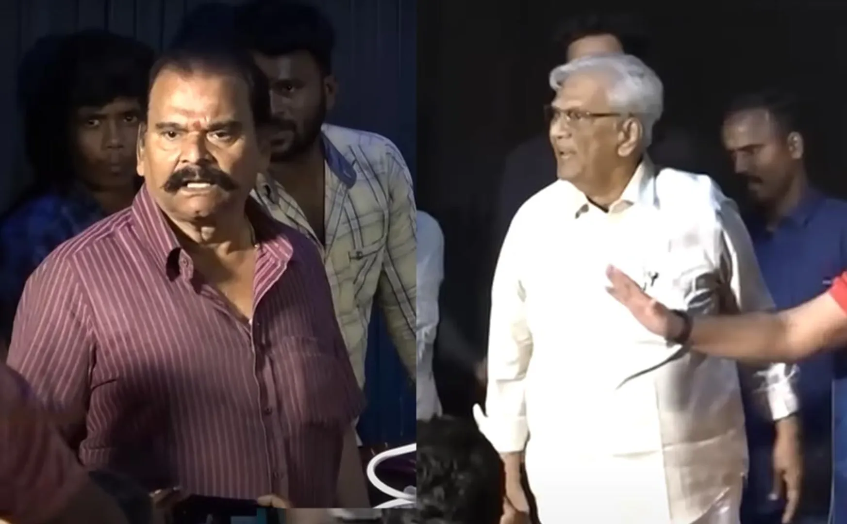 Bailwan and producer Rajan heated argument in katchikkaaran movie audio launch 