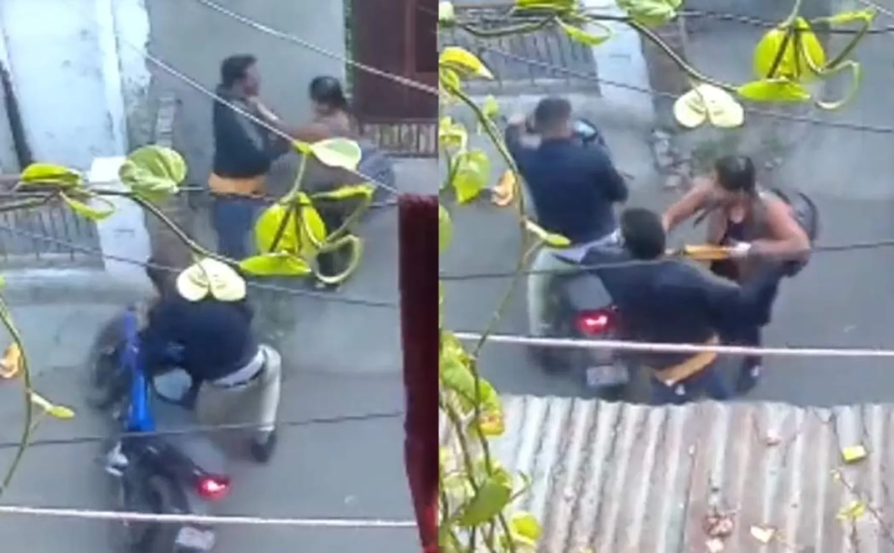 woman beats up robbers who have snatchedchain road video goes viral 