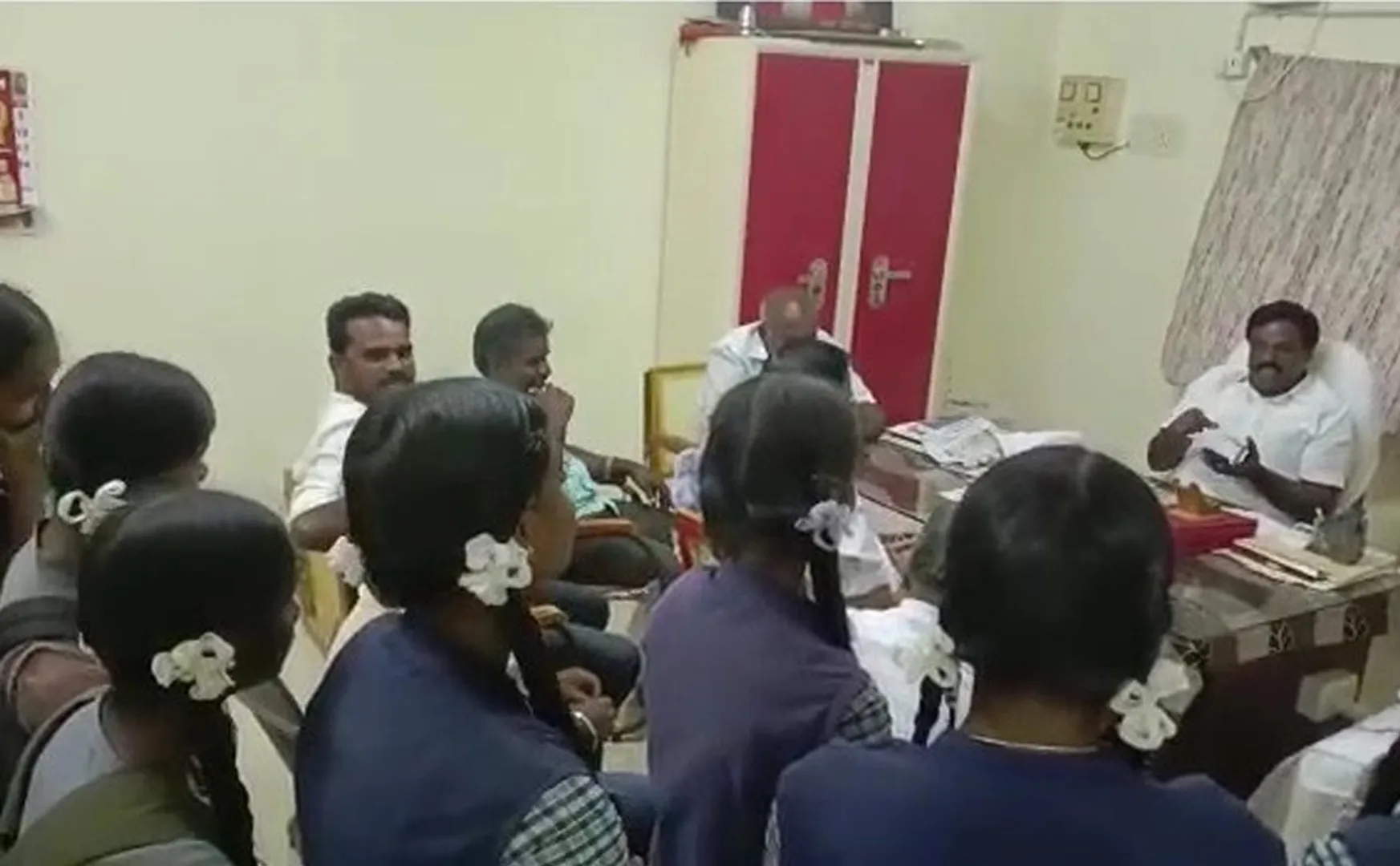 MLA who took the students in his car