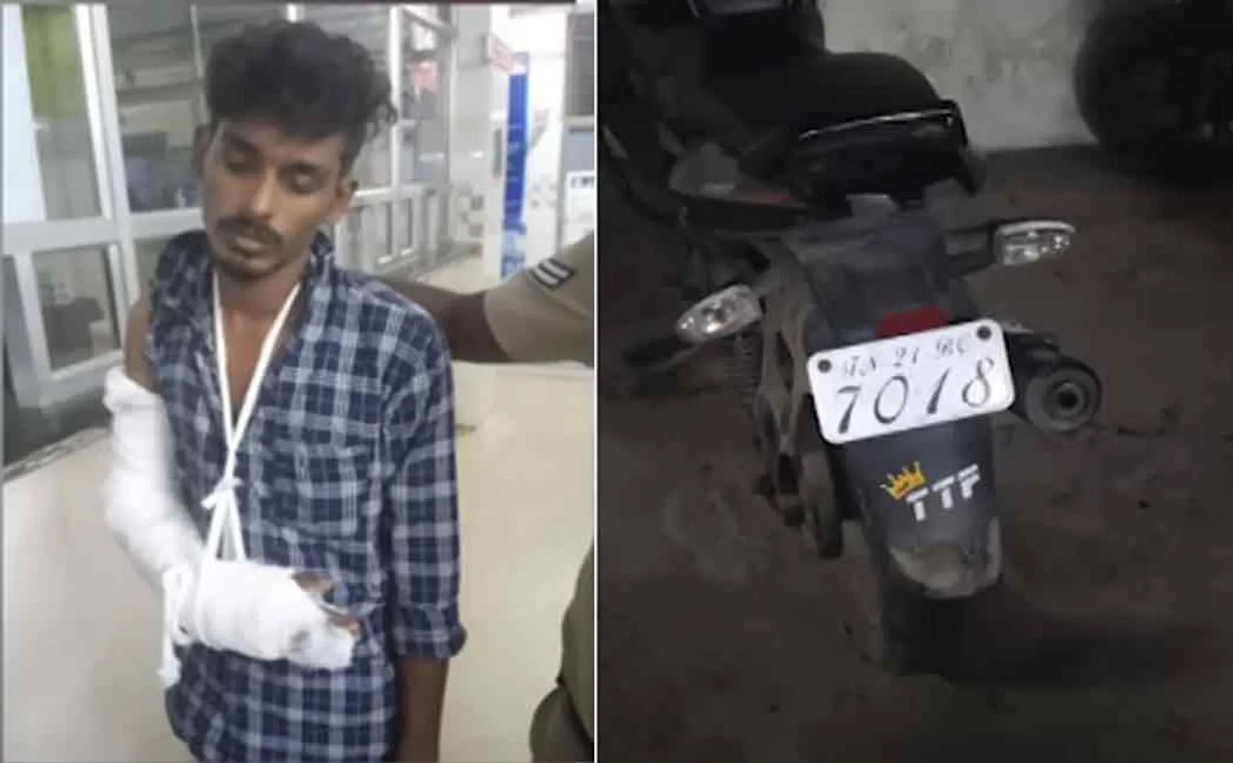 The person with bike and ttf sticker involved in the robbery was arrested