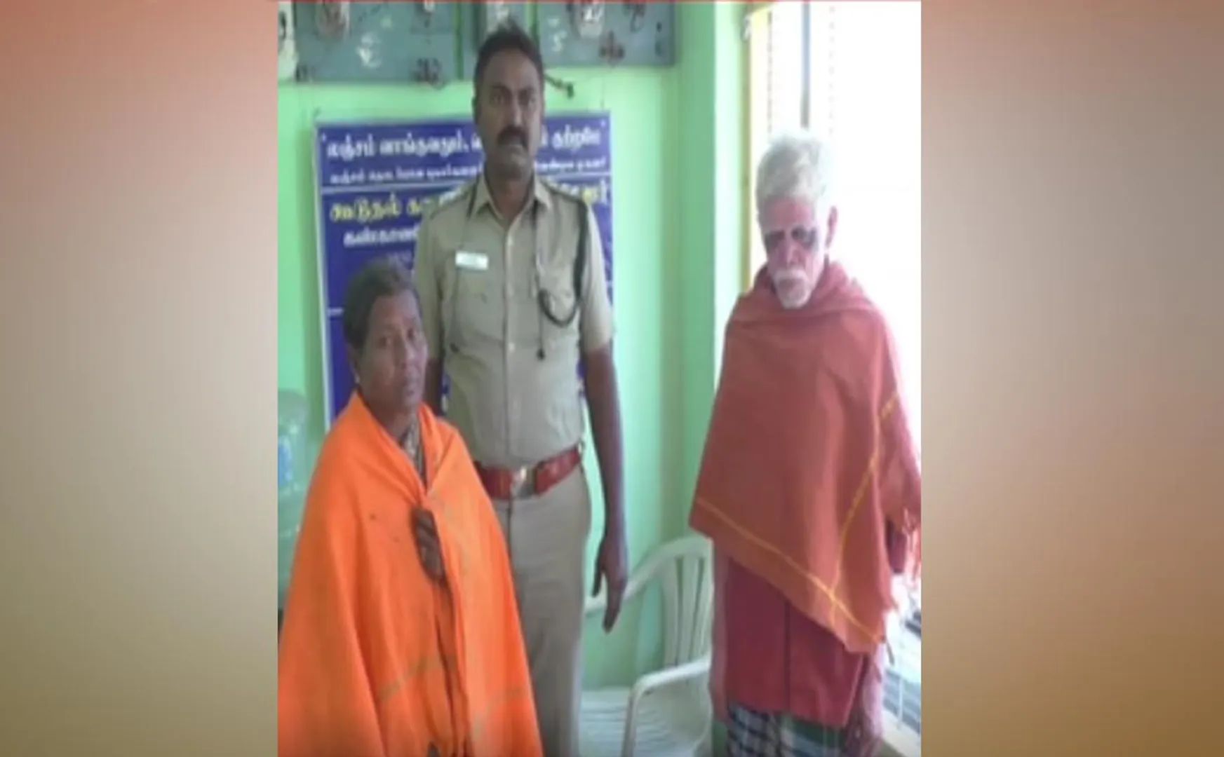 Old couple hunting spotted deer