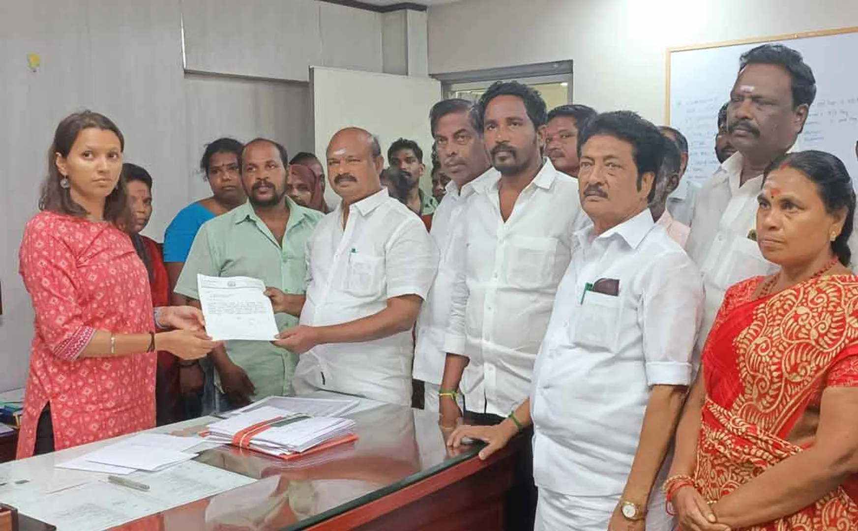 The MLA petitioned the Assistant Collector for the public
