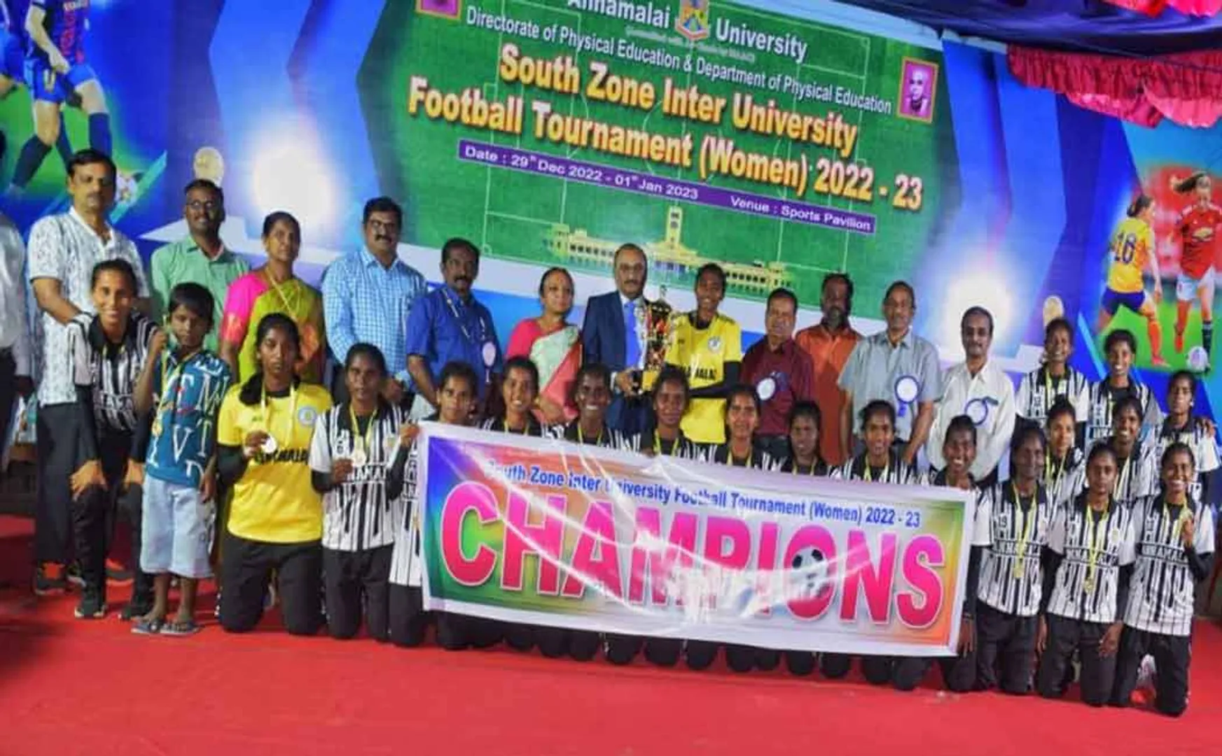 south zone inter university football tournament at annamalai university  