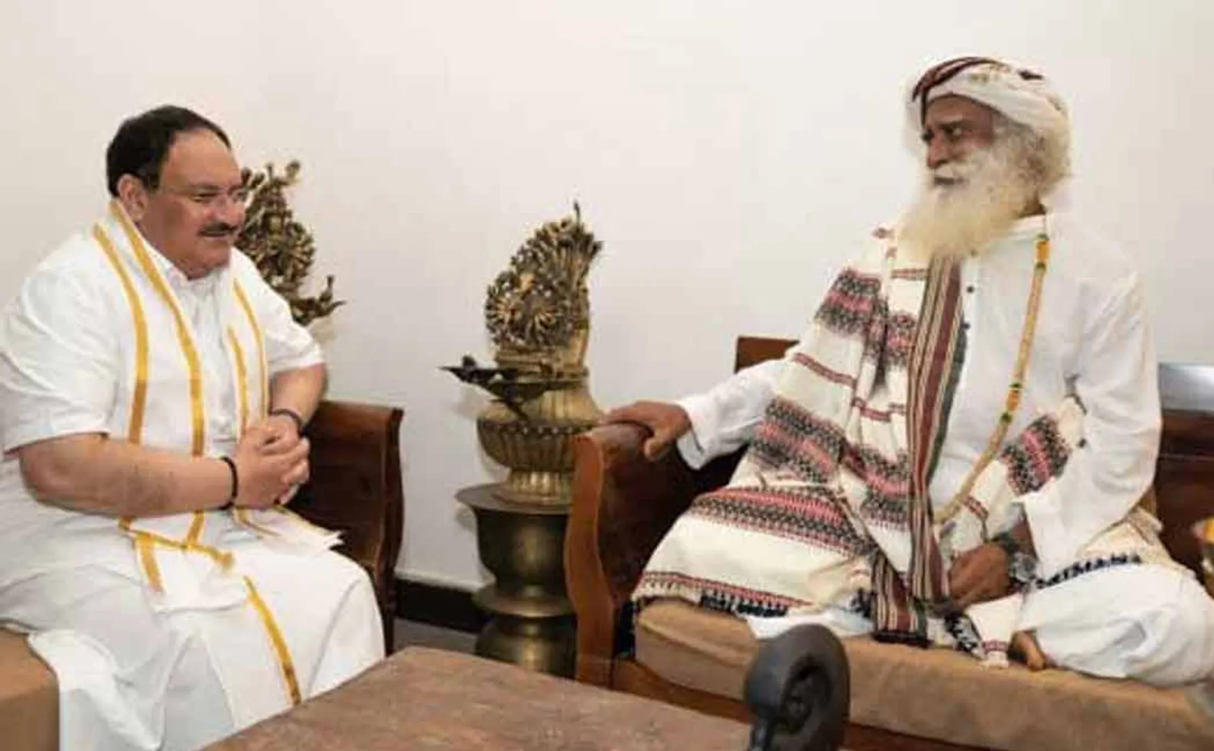 Isha Jaggi and JP Natta meet in coimbatore 