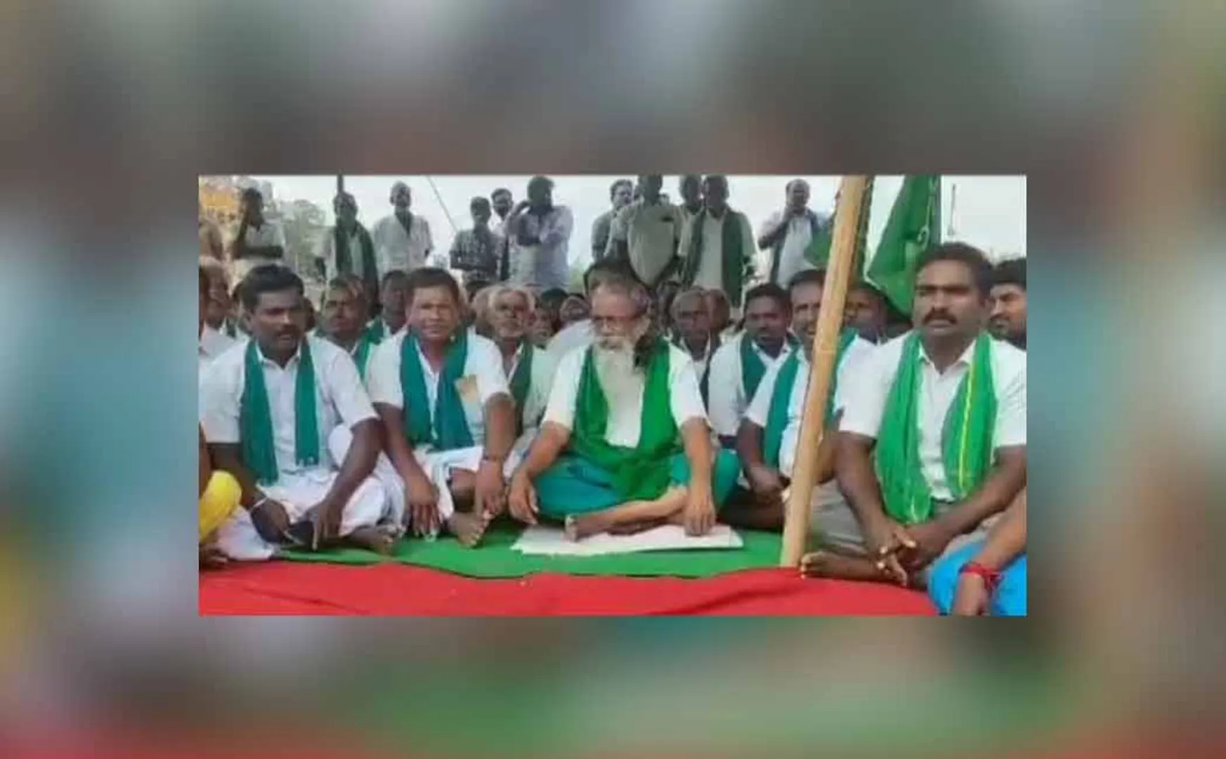 ayyakannu participated in national highway issue at villupuram district
