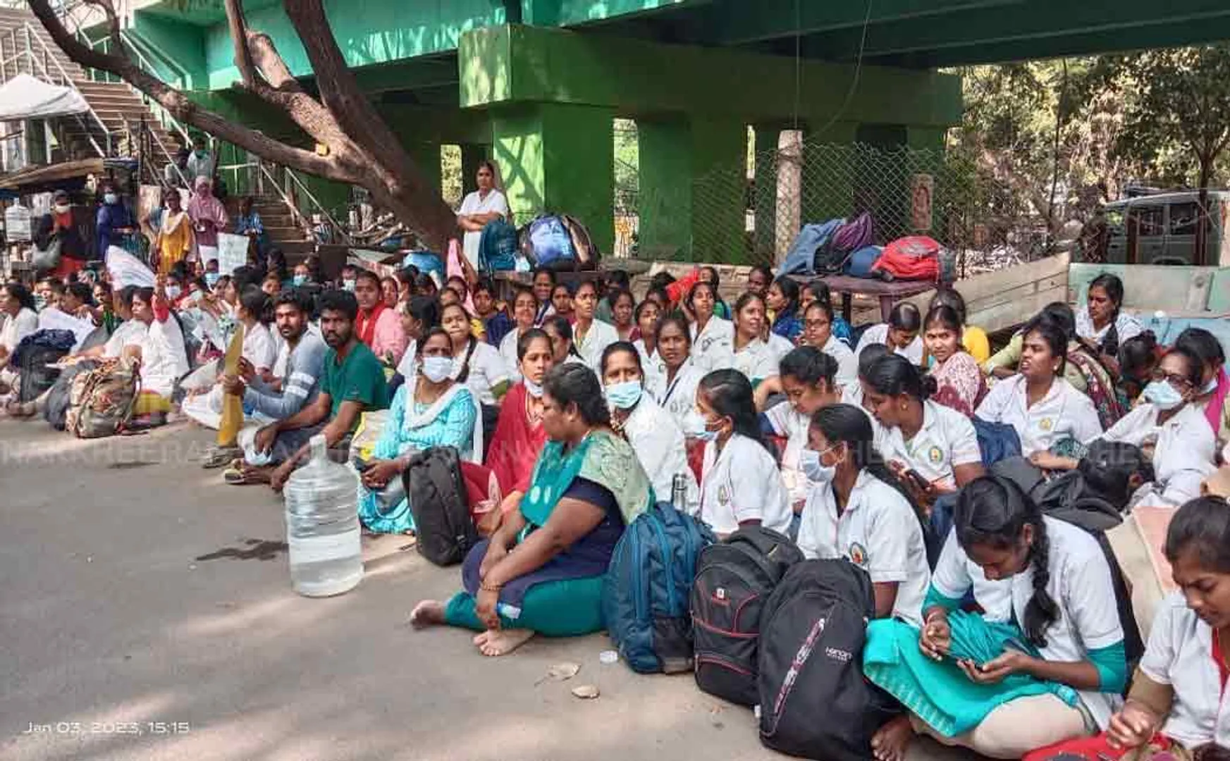 The struggle will continue; Notification of contract nurses after negotiation
