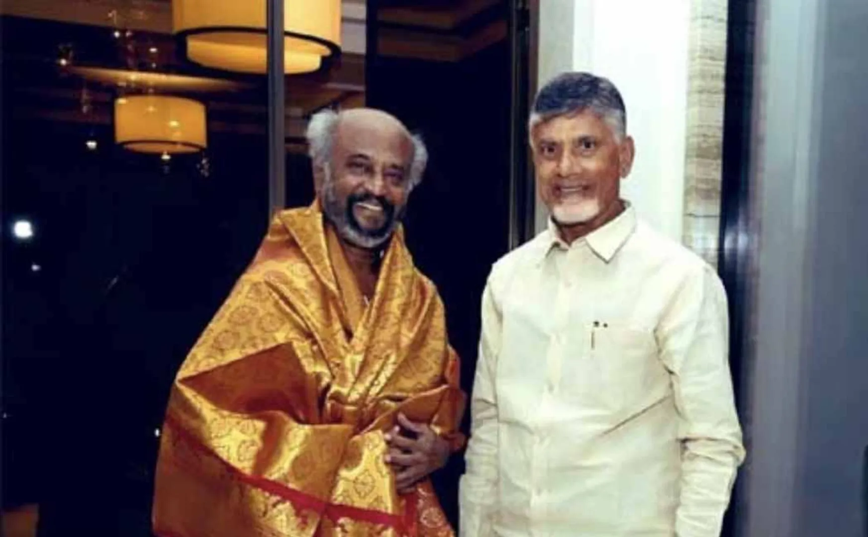  Rajinikanth  - Chandrababu Naidu meeting