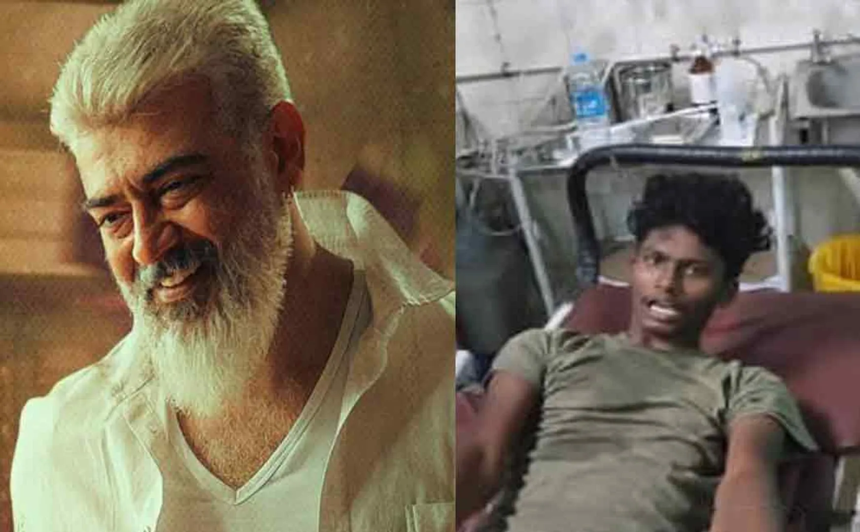 The young man shouted that he would watch the movie Thadvu even with a broken leg