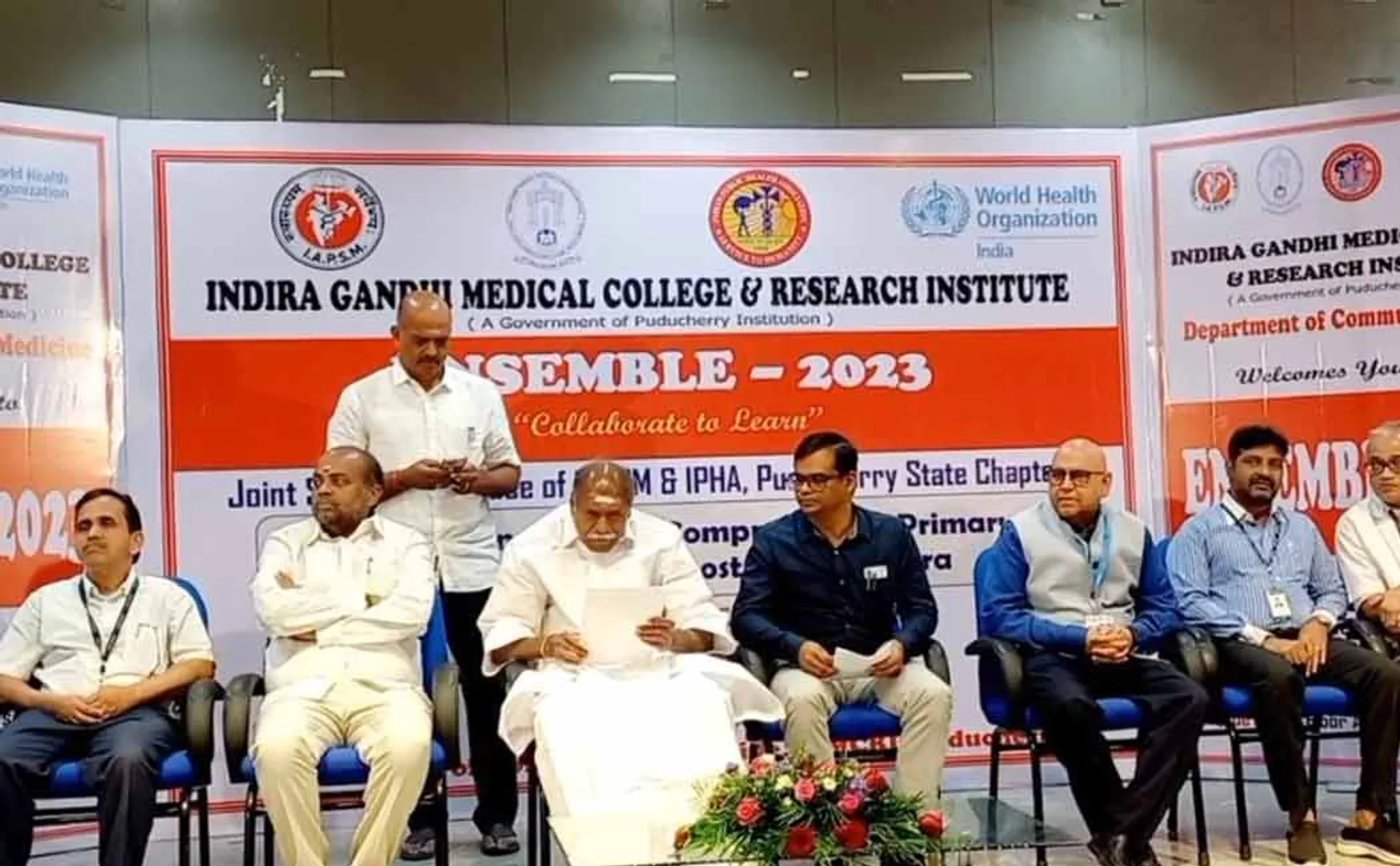 puducherry cm rangasamy participated in doctors three days conference