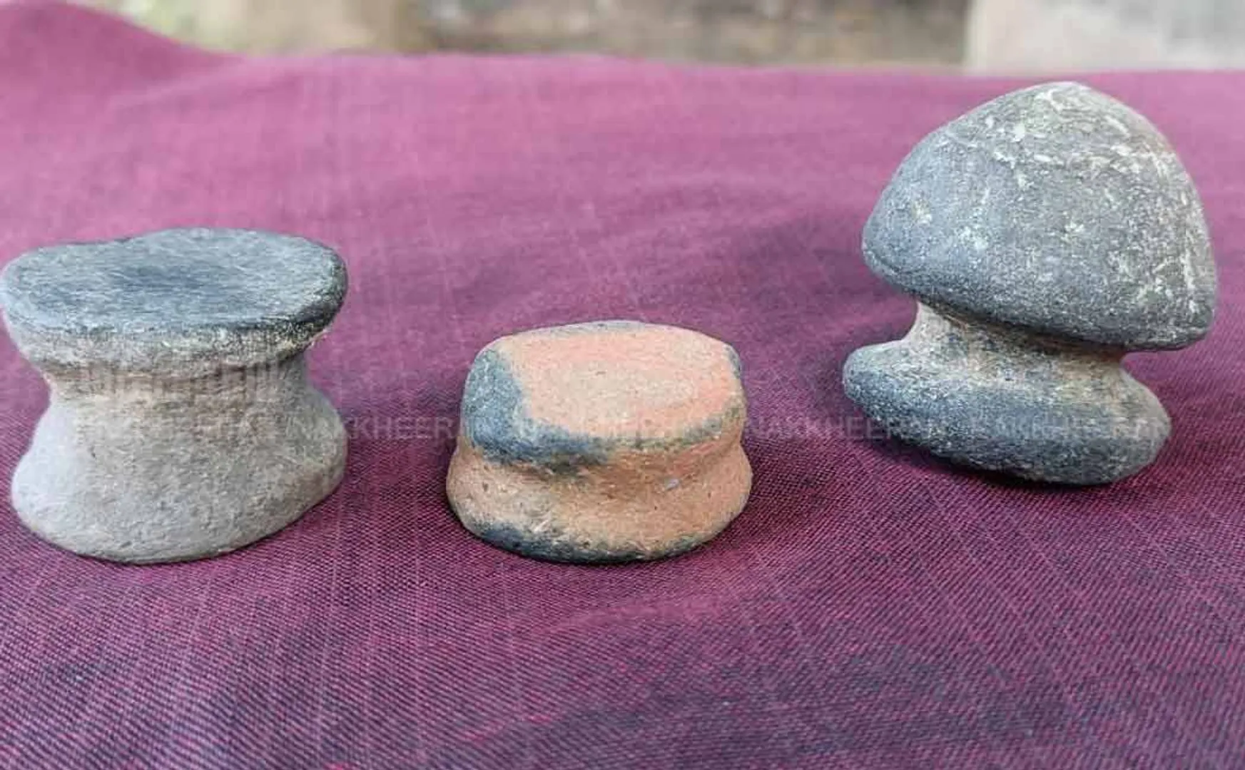 Discovery of flint earring worn by Sangam women