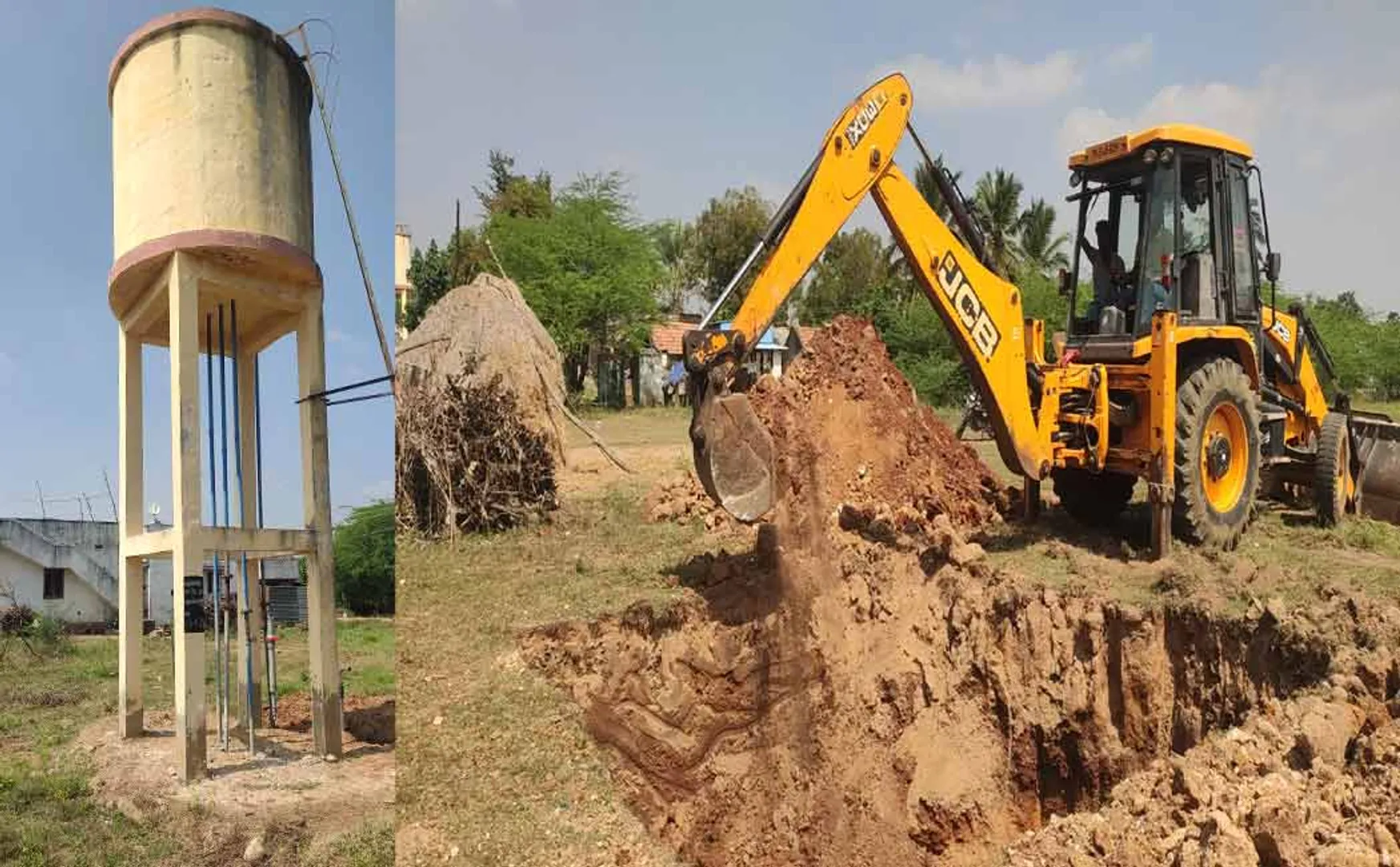 pudukkottai vengaivayal issue new water tank construction work started 