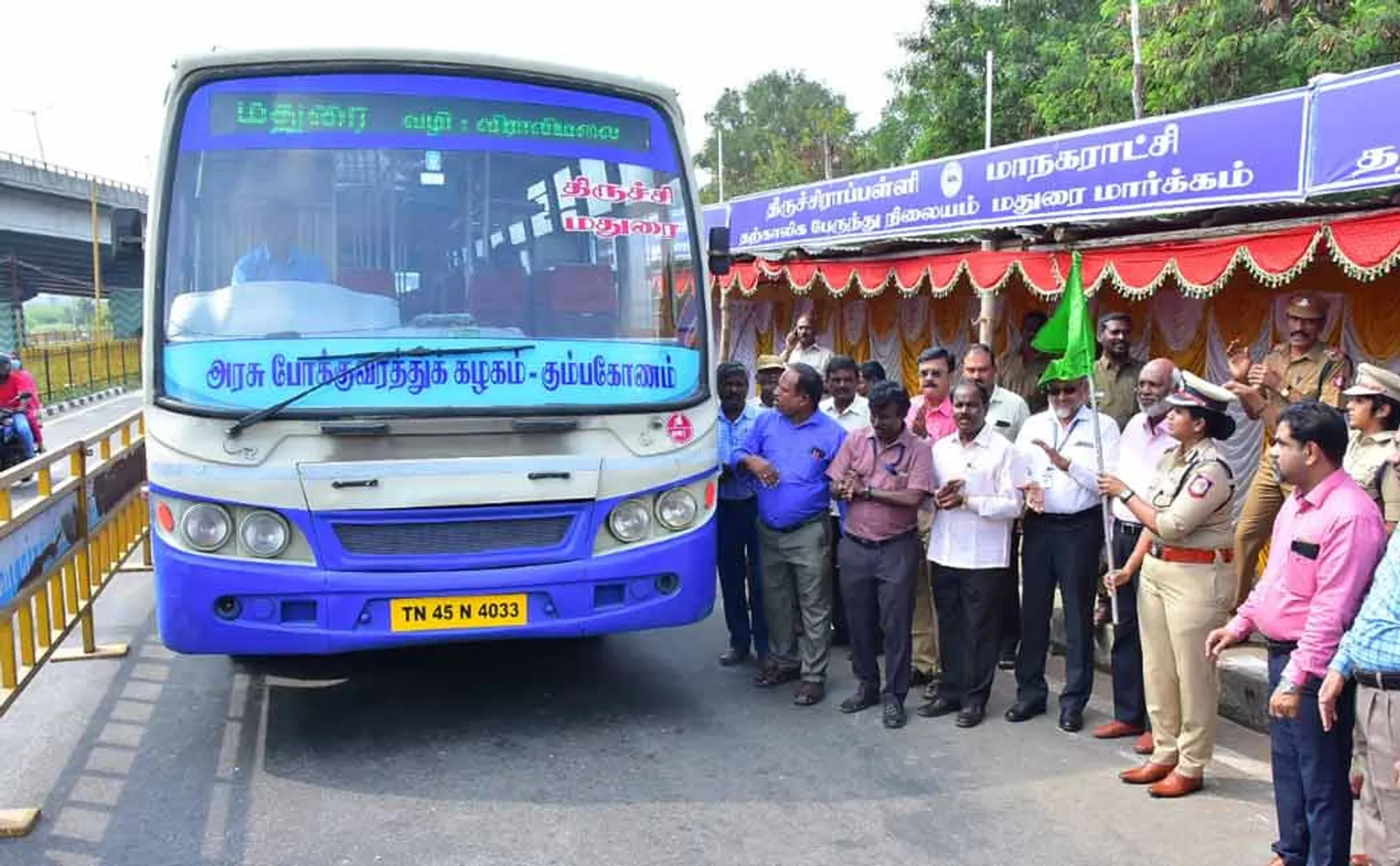 trichy city police commissioner  advised for bus drivers