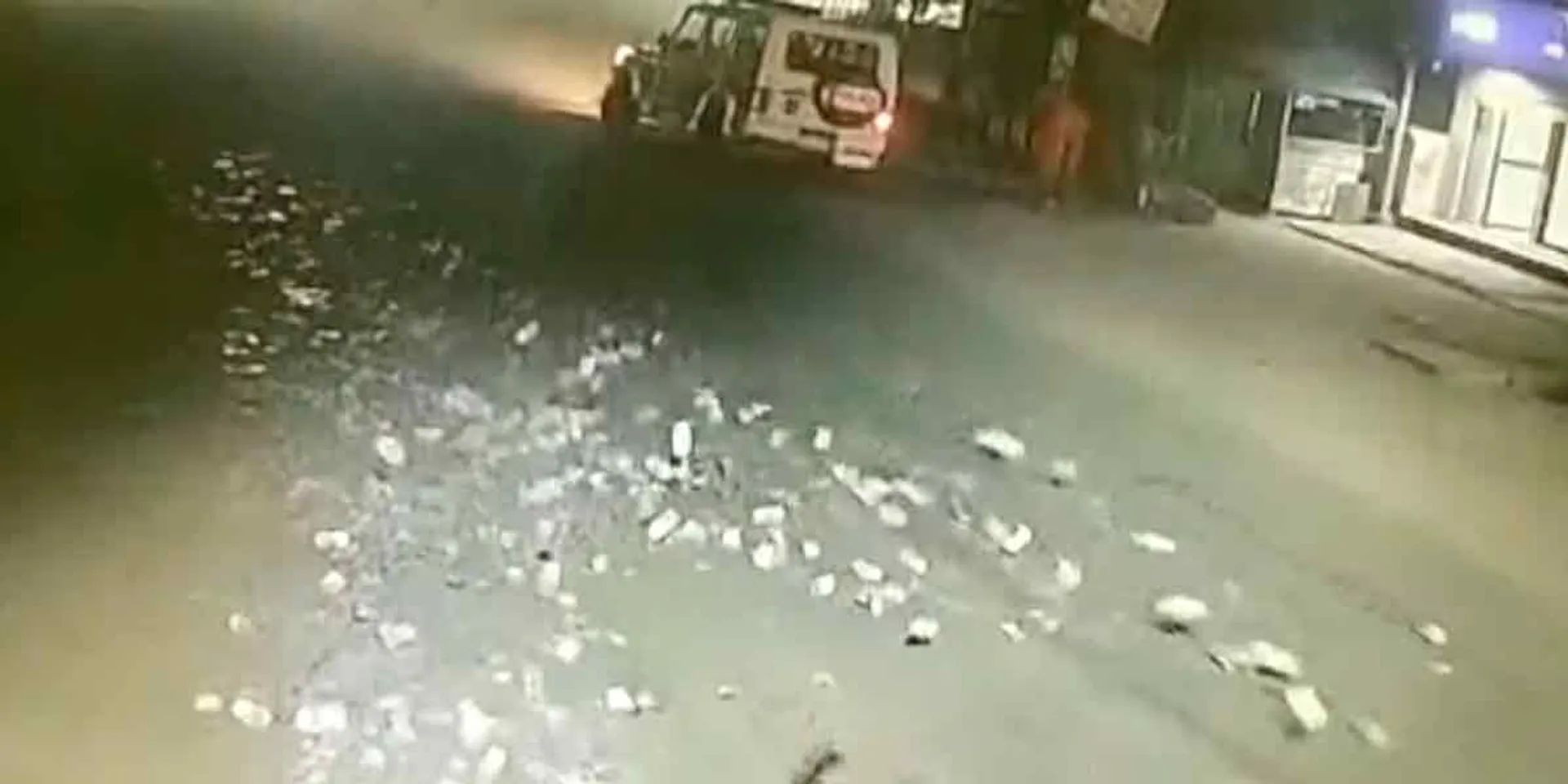  Money Scattered on Road; Viral Video of ATM Robbery