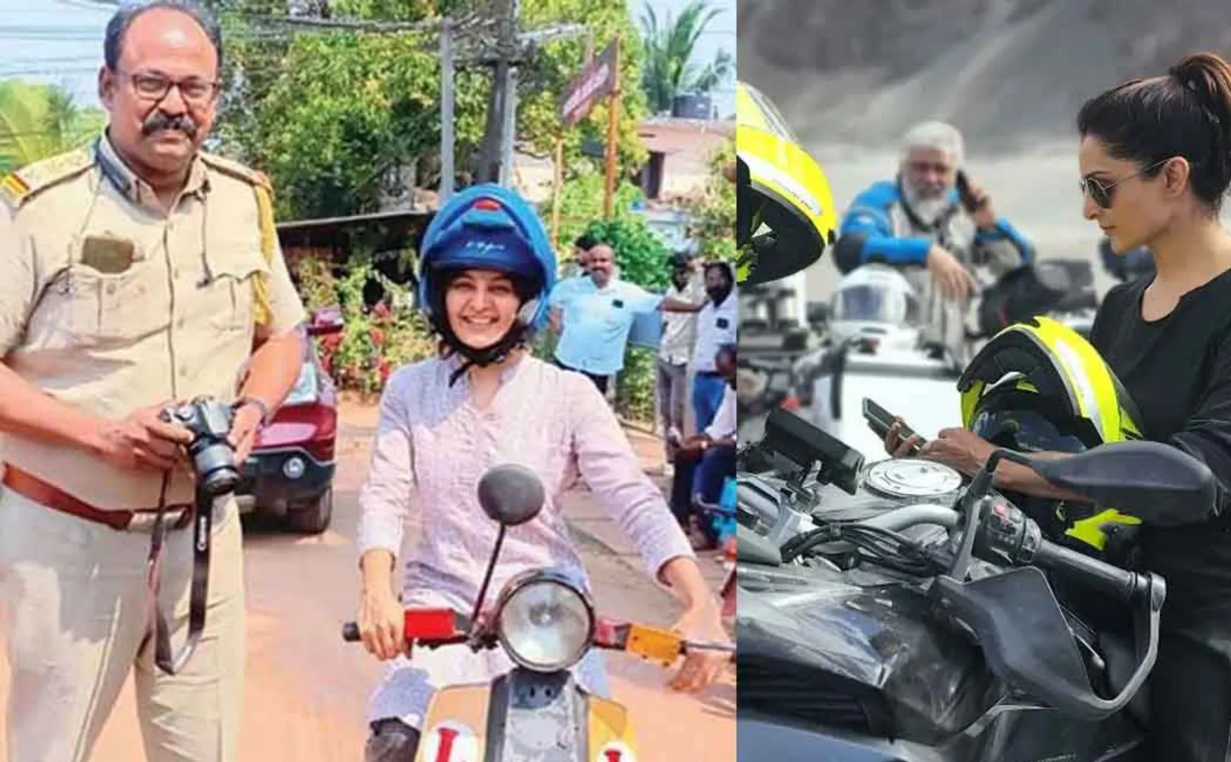  Manju Warrior, which has just acquired a two-wheeler license; How about the bike trip with Ajith?