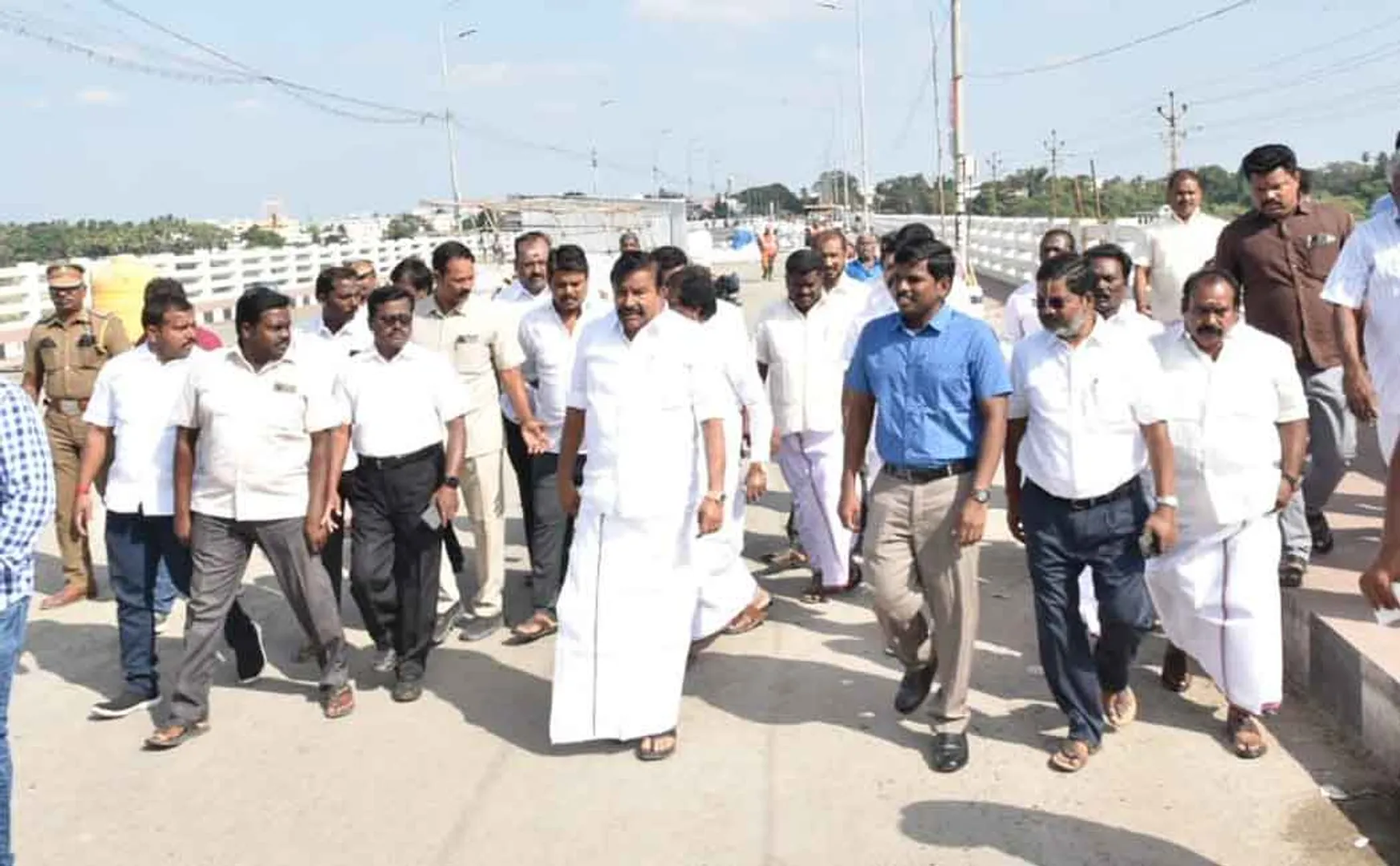 Cauvery Bridge Repair Work; Minister K.N. Nehru in person 