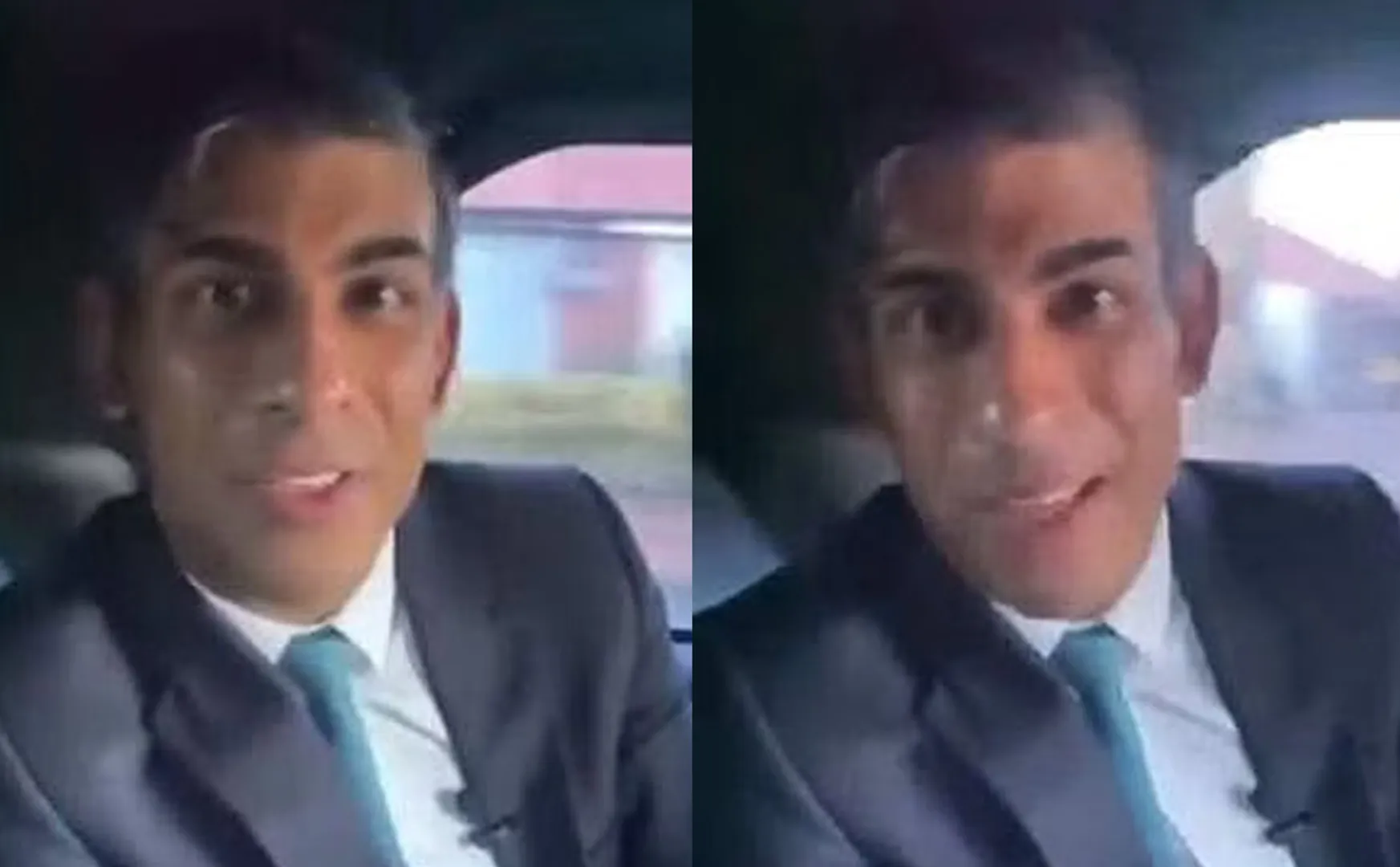 British PM Rishi Sunak apologized for not wearing  seat belt car