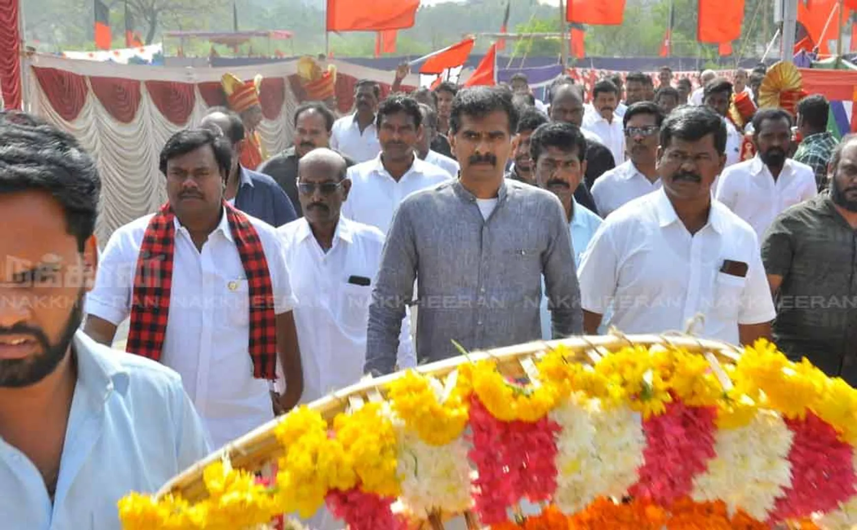 mdmk durai vaiko  pays tribute to tamil language martyr 