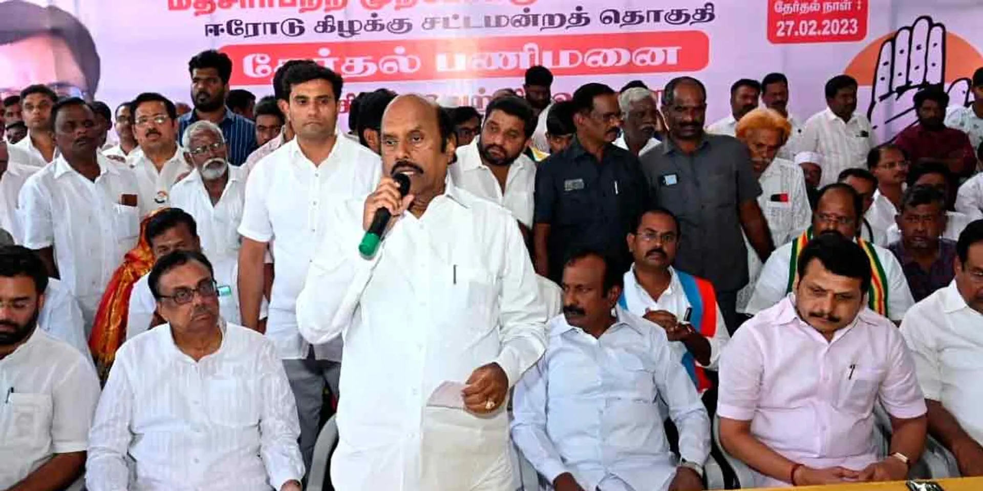 "He is the one who praised the DMK regime"- Minister AV Velu interviewed.