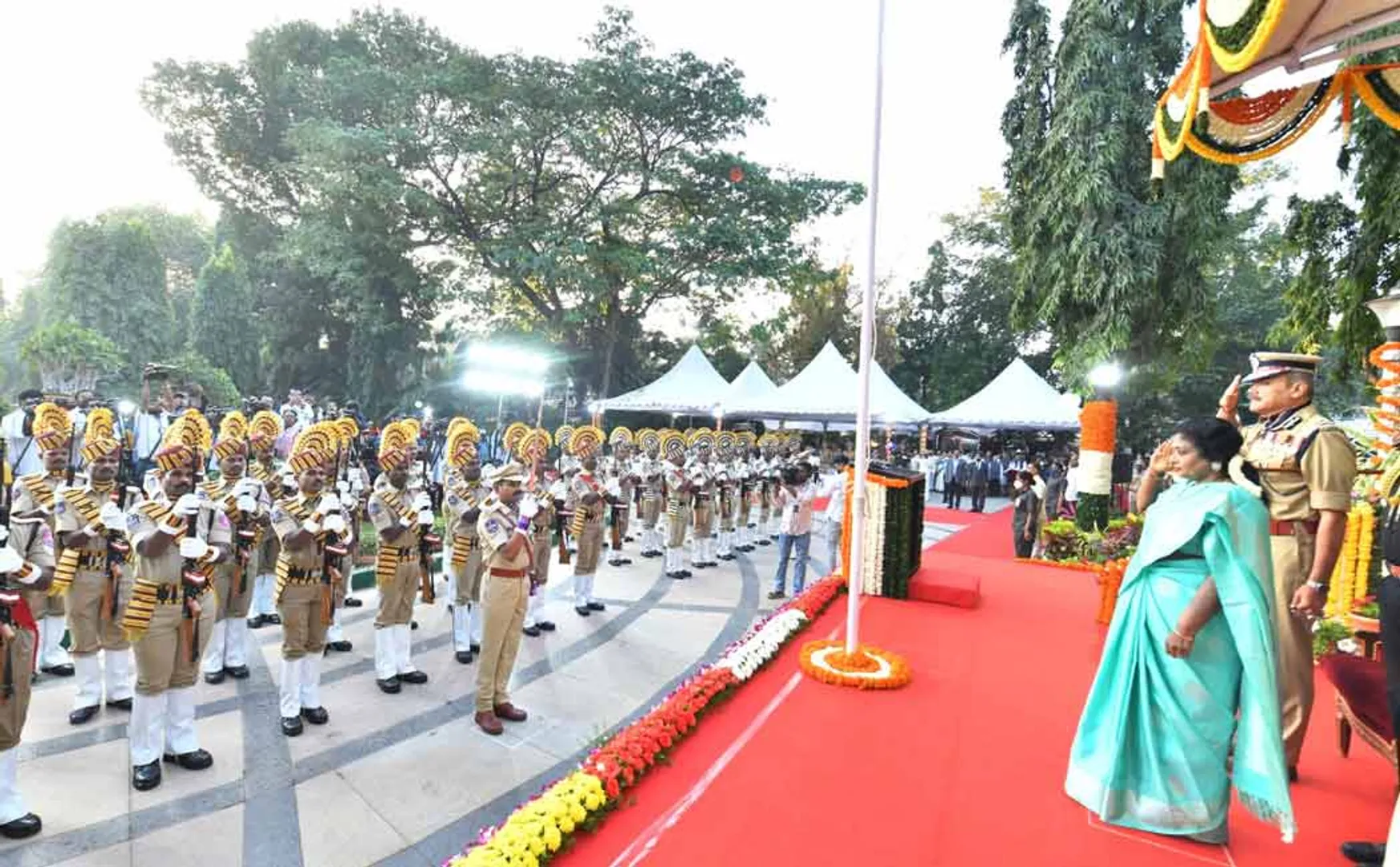 74th republic day celebration in telangana state 