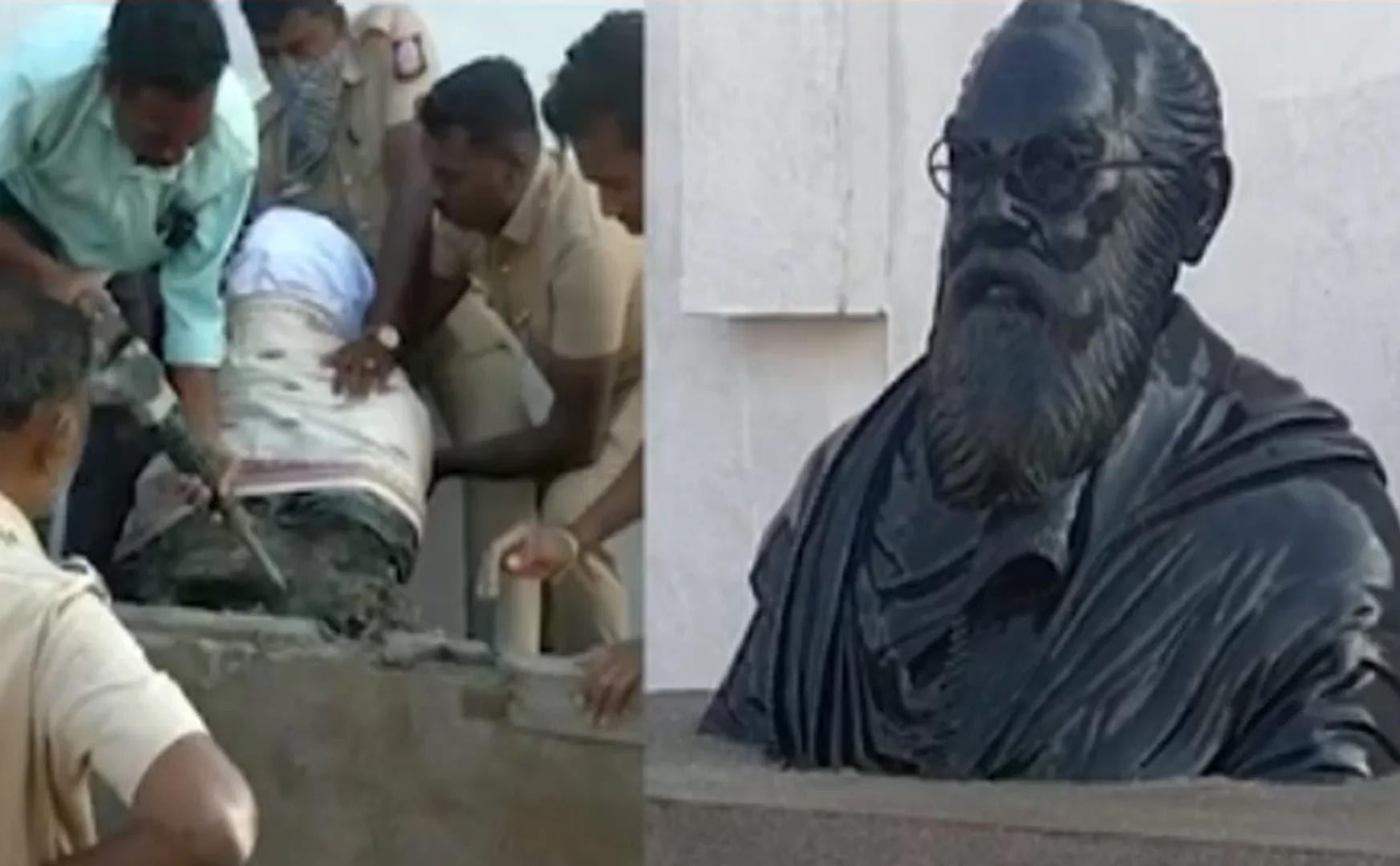 Transfer RDO issue removal of Periyar statue in Sivagangai