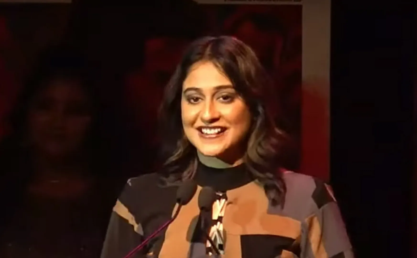 regina speech at Michael movie Press Meet