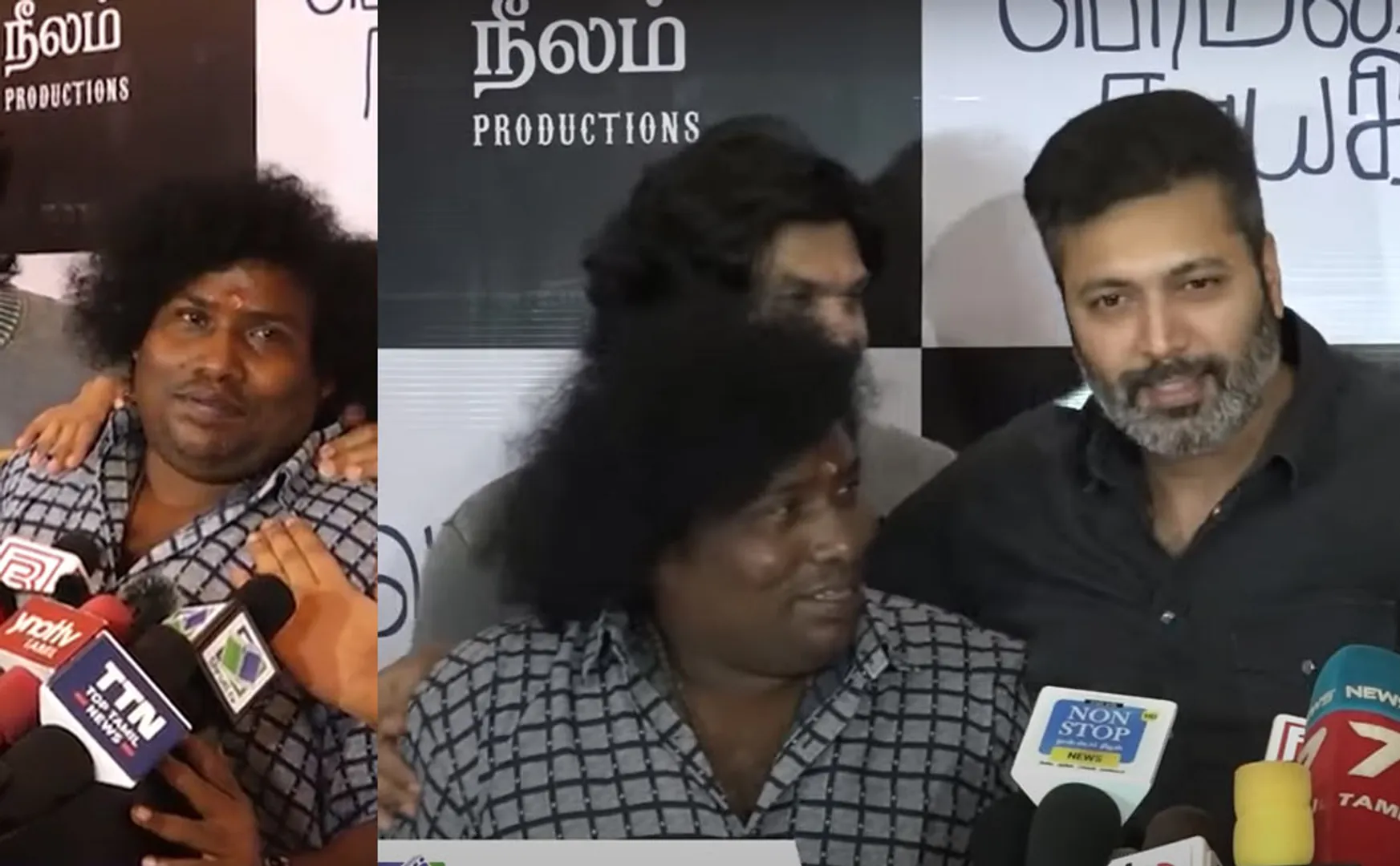 yogibabu gets emotional at Bommai Nayagi Premiere Show