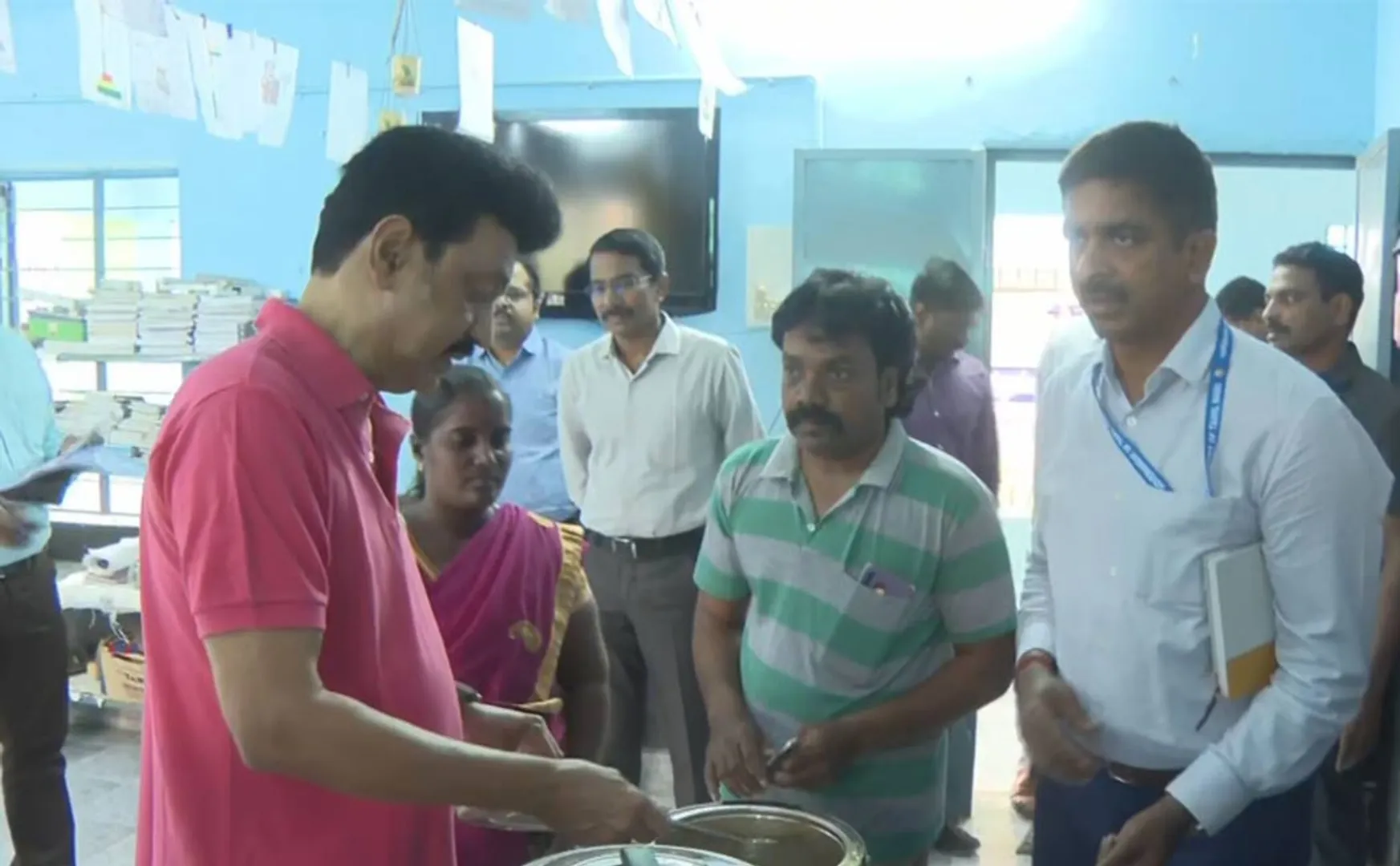 CM Stalin conducted  surprise field visit government school Vellore