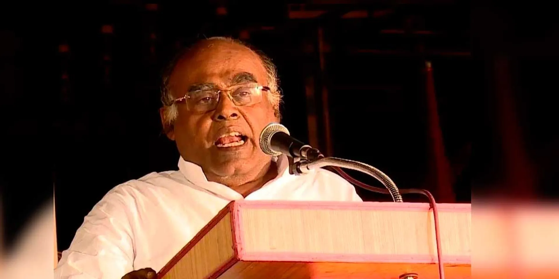  'Fame should come by itself and not by creating symbols'- Fruit. Karupaiya speech
