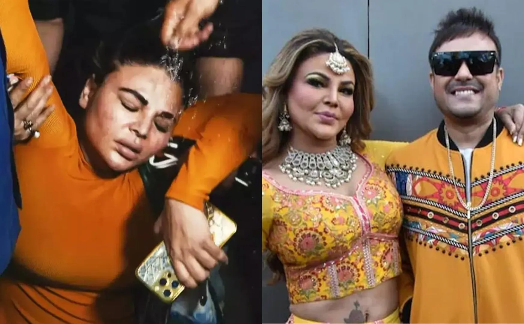  Rakhi Sawant case actress faints outside while talking to media people 