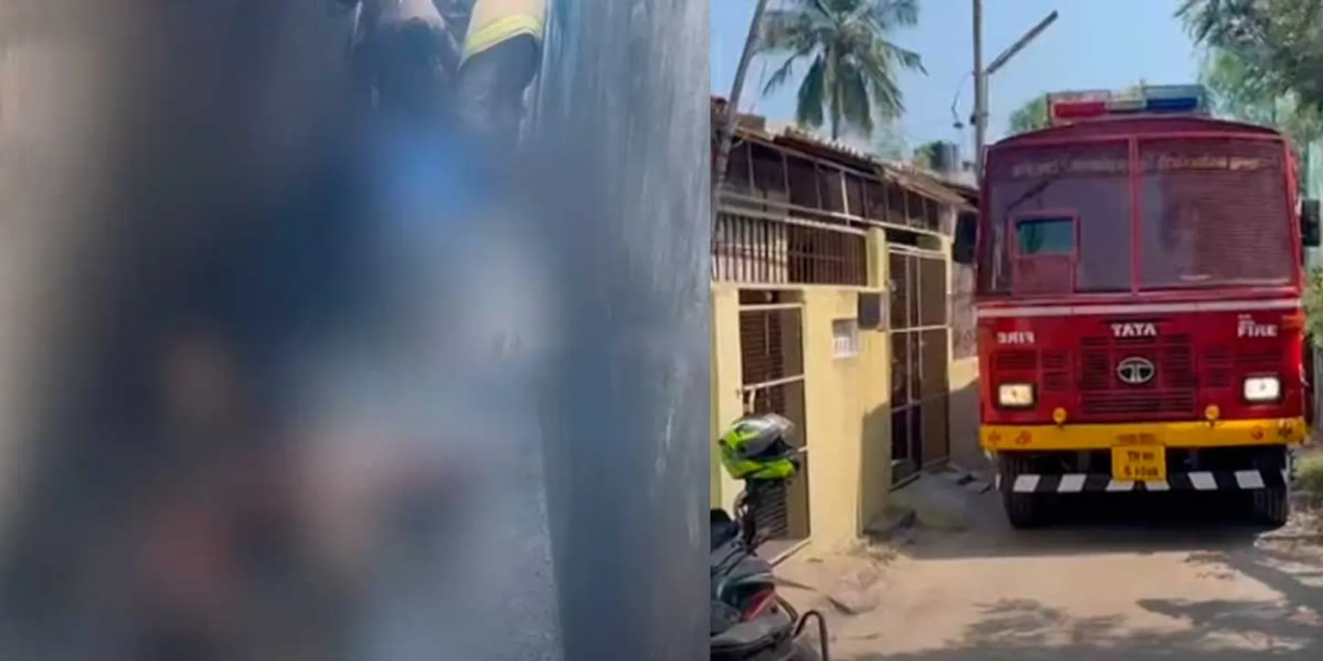 4 people, including two young children, were burnt to  pouring petrol; riot in Kadalur