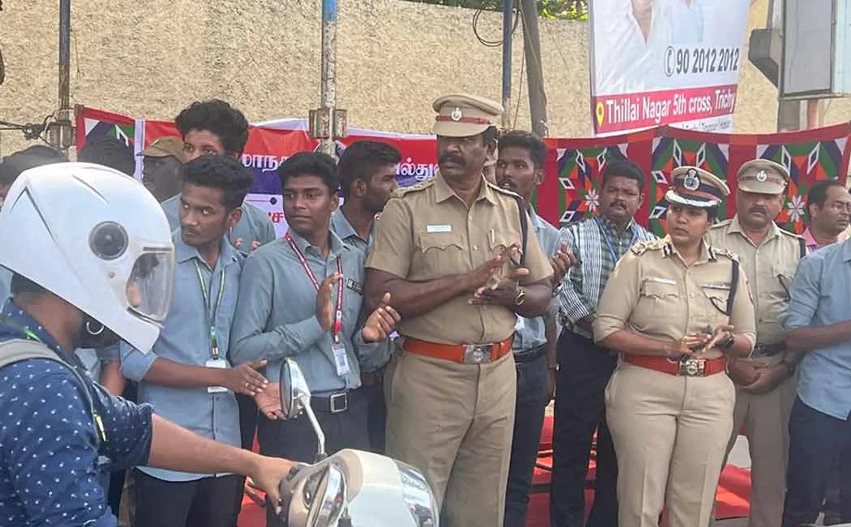 road traffic rules awareness two wheeler rally in trichy 