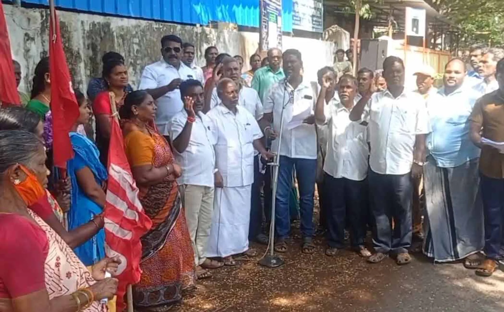 construction labourer issue in puducherry
