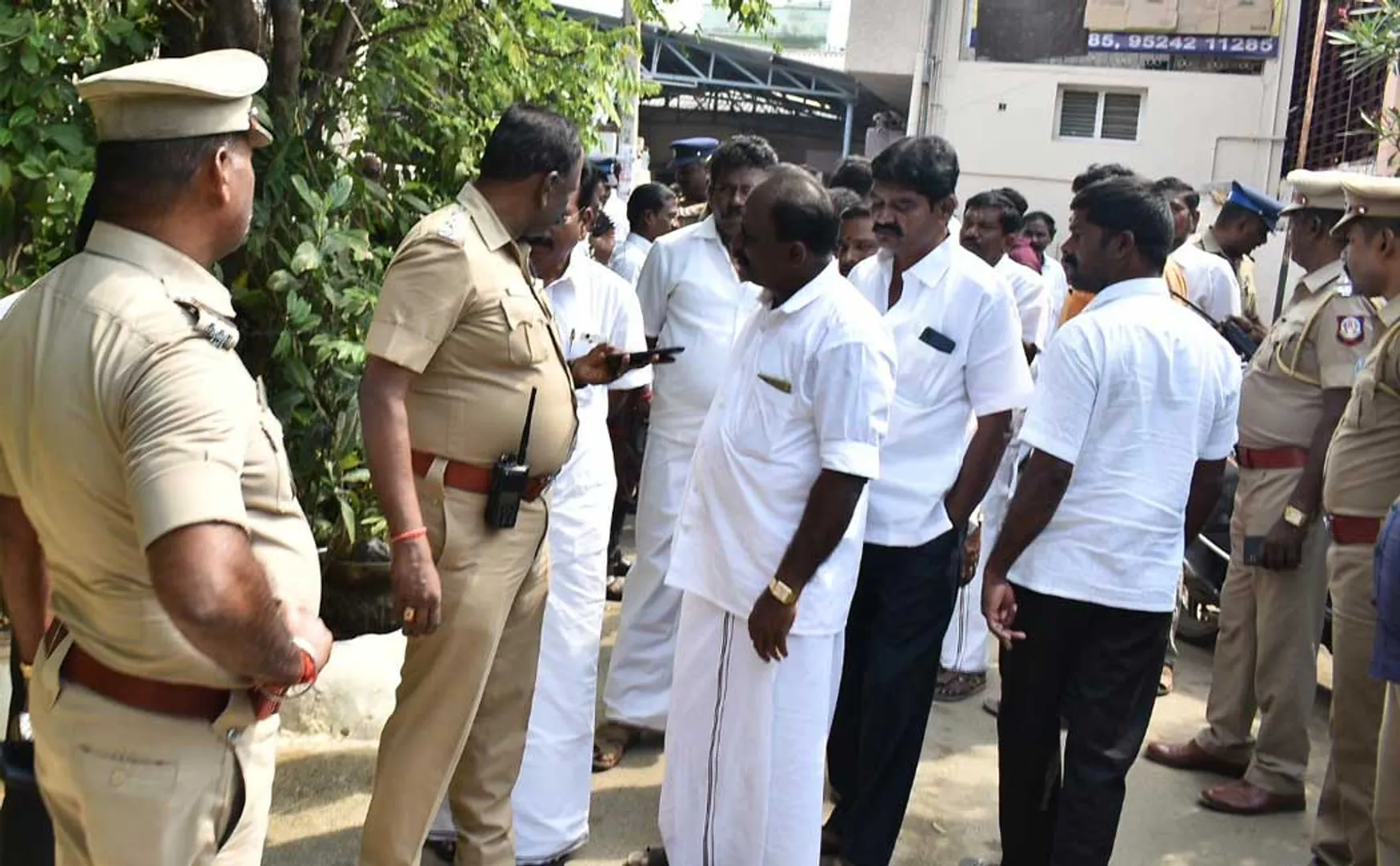 erode AIADMK  wedding hall sealed