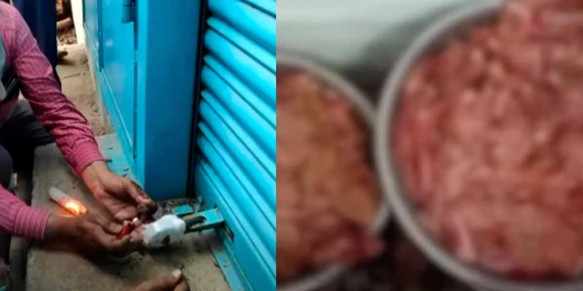 200 kg of spoiled meat; Seal for Border Parotta Shop