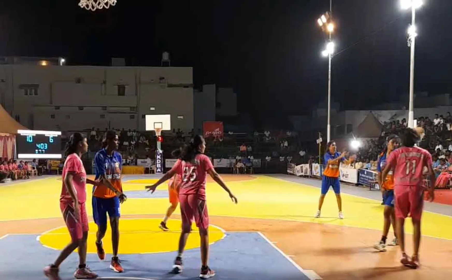 karur all india women basketball event 