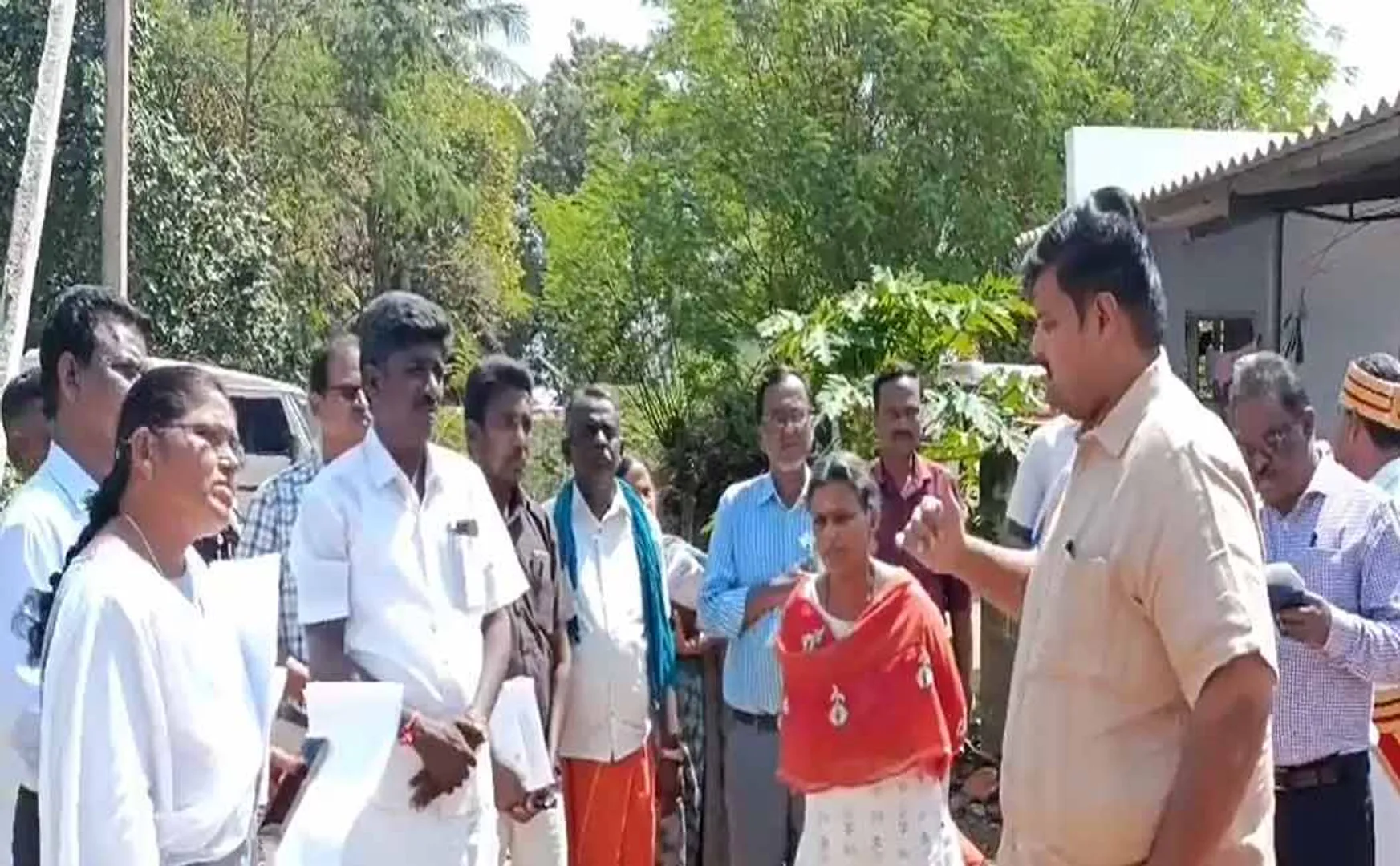 karur district collector inspection village panchayat 