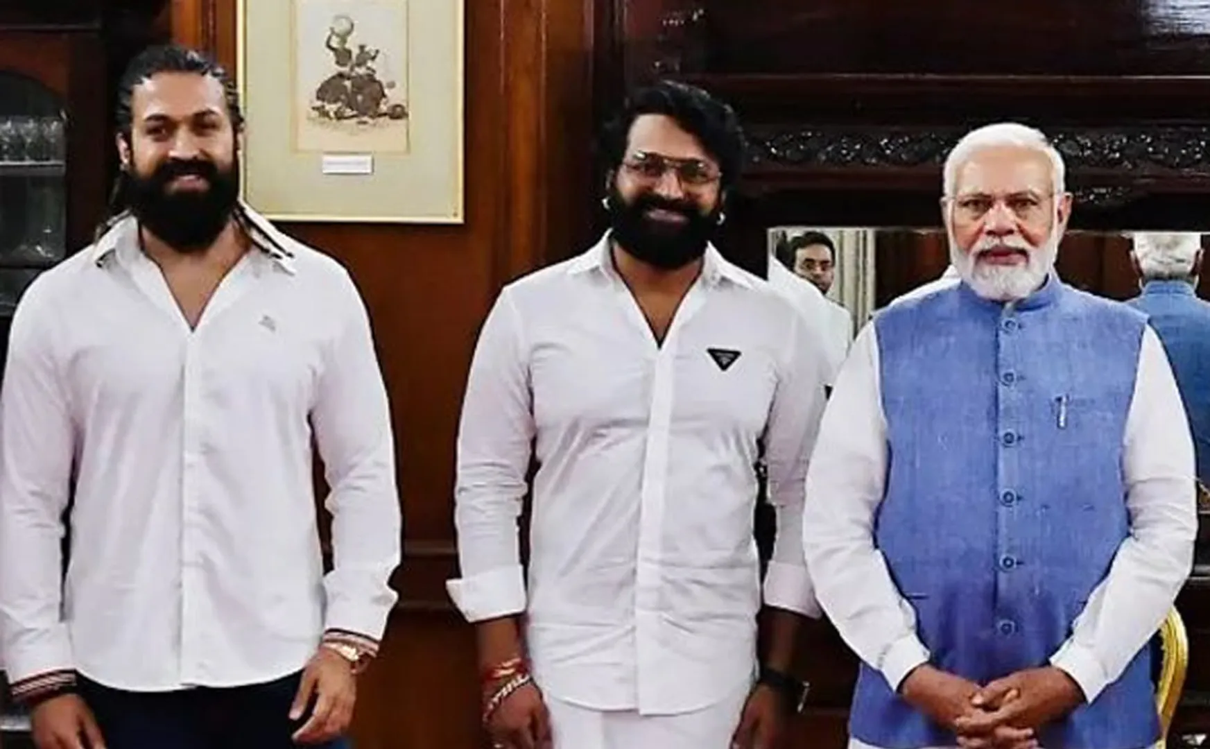 Yash, Rishabh Shetty met PM Modi