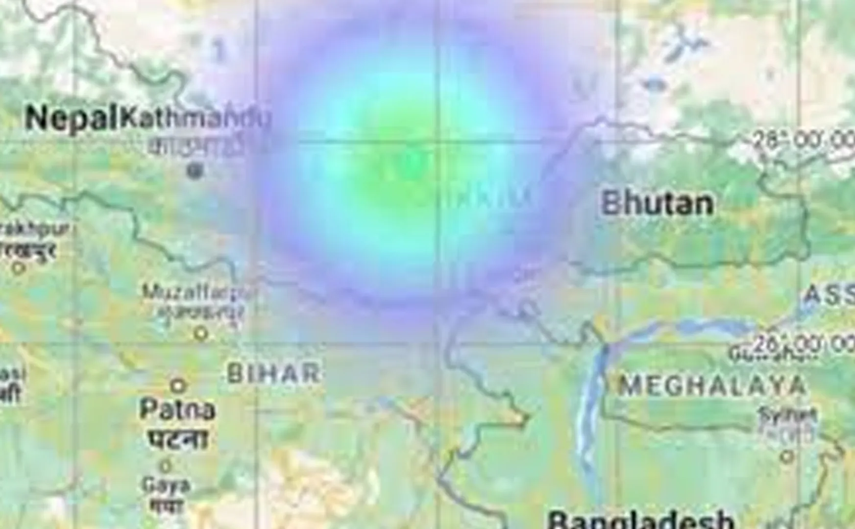 mild earthquake was felt in around 4.15 am today  Sikkim india