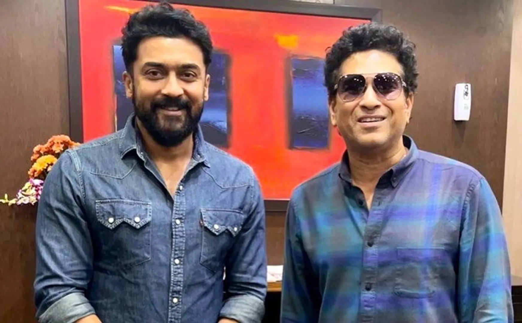 suriya meet sachin tendulkar