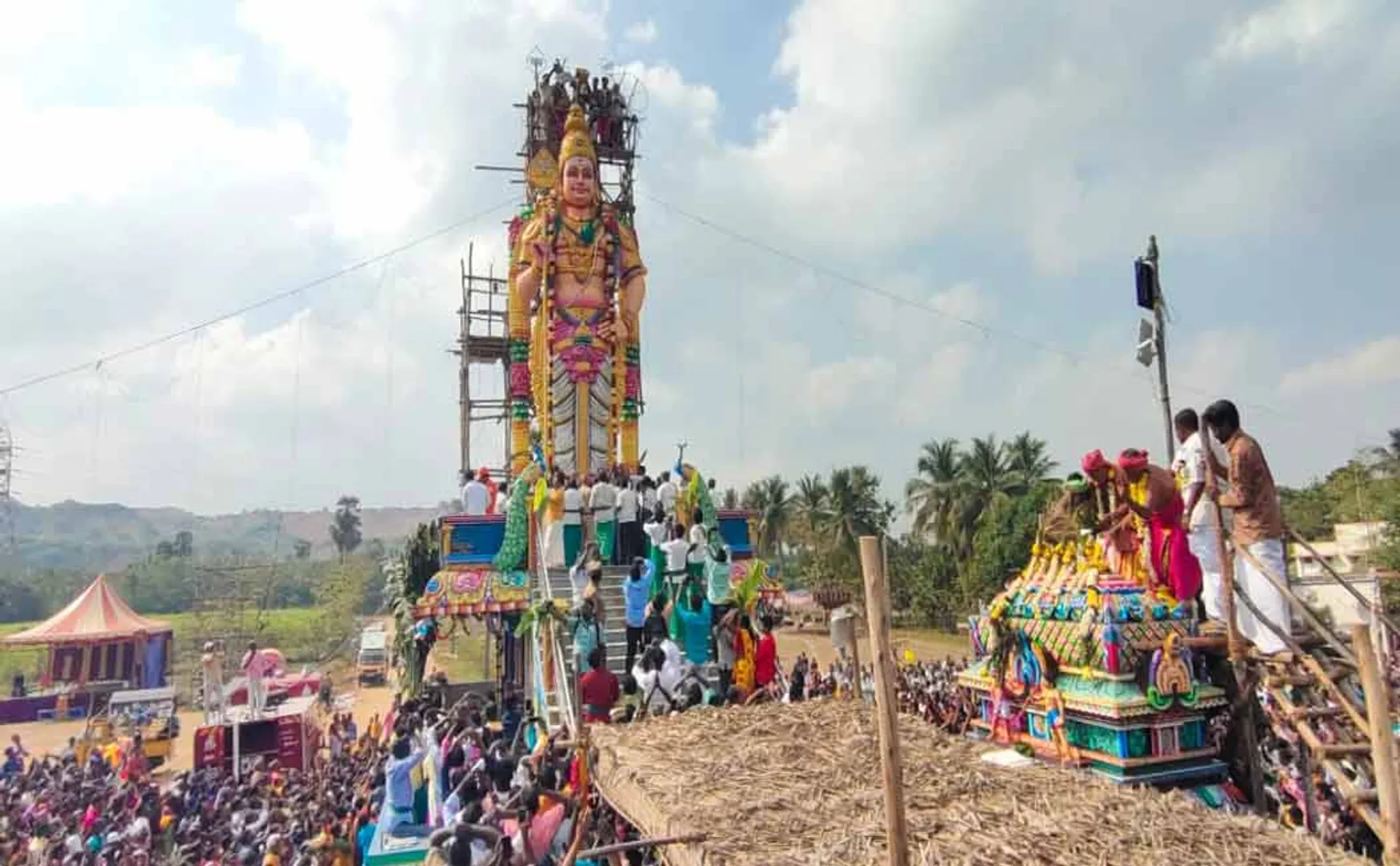 cuddalore virudhachalam forty seven feet murugan statue function 