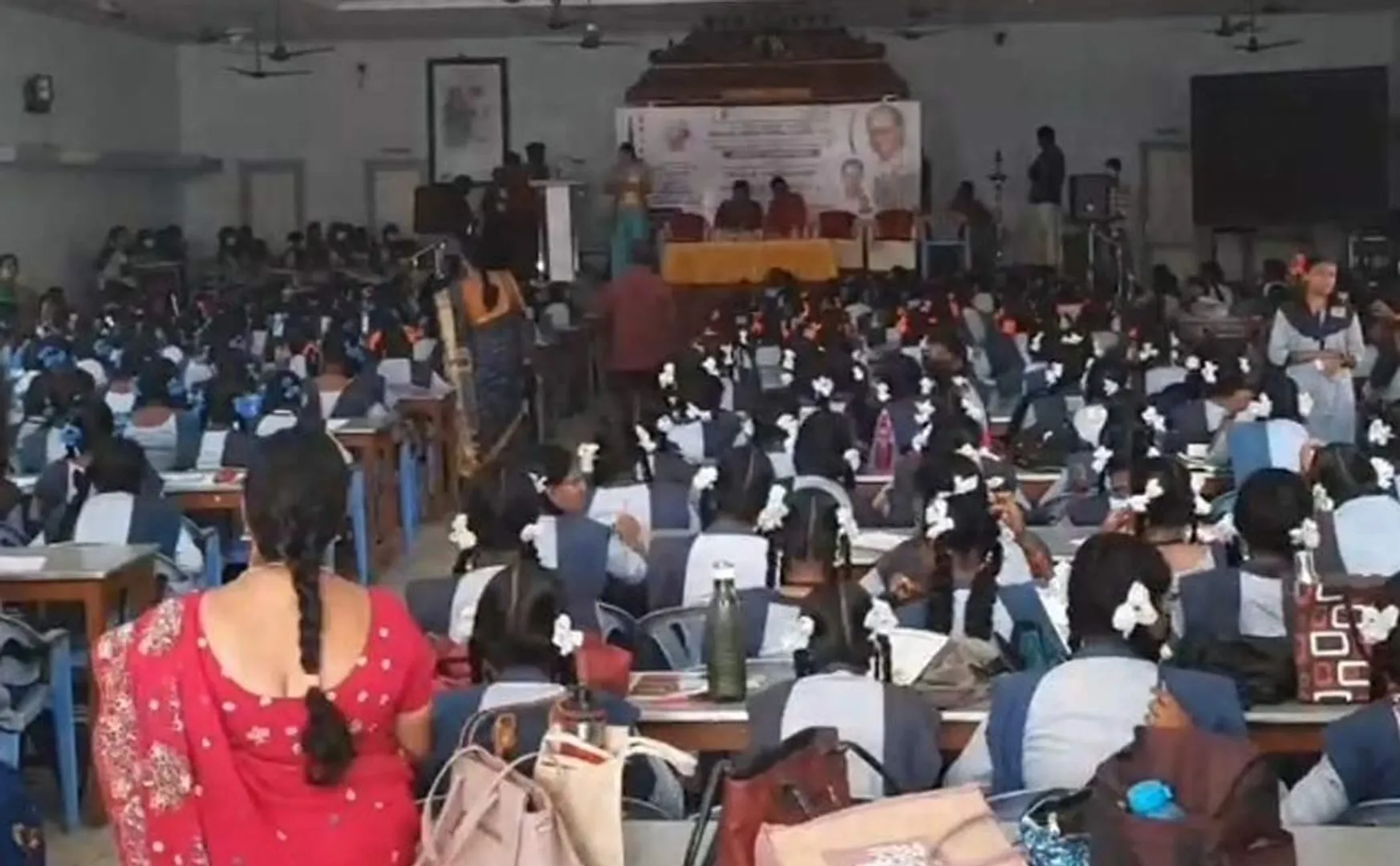 sudden fire broke out in Puducherry satellite-related student session