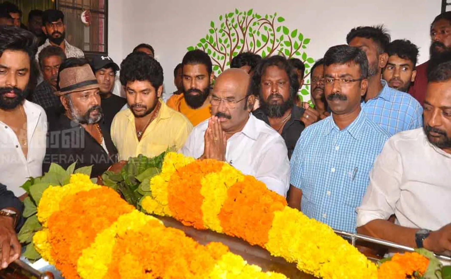Jayakumar personally paid tribute to Mylaswamy's body