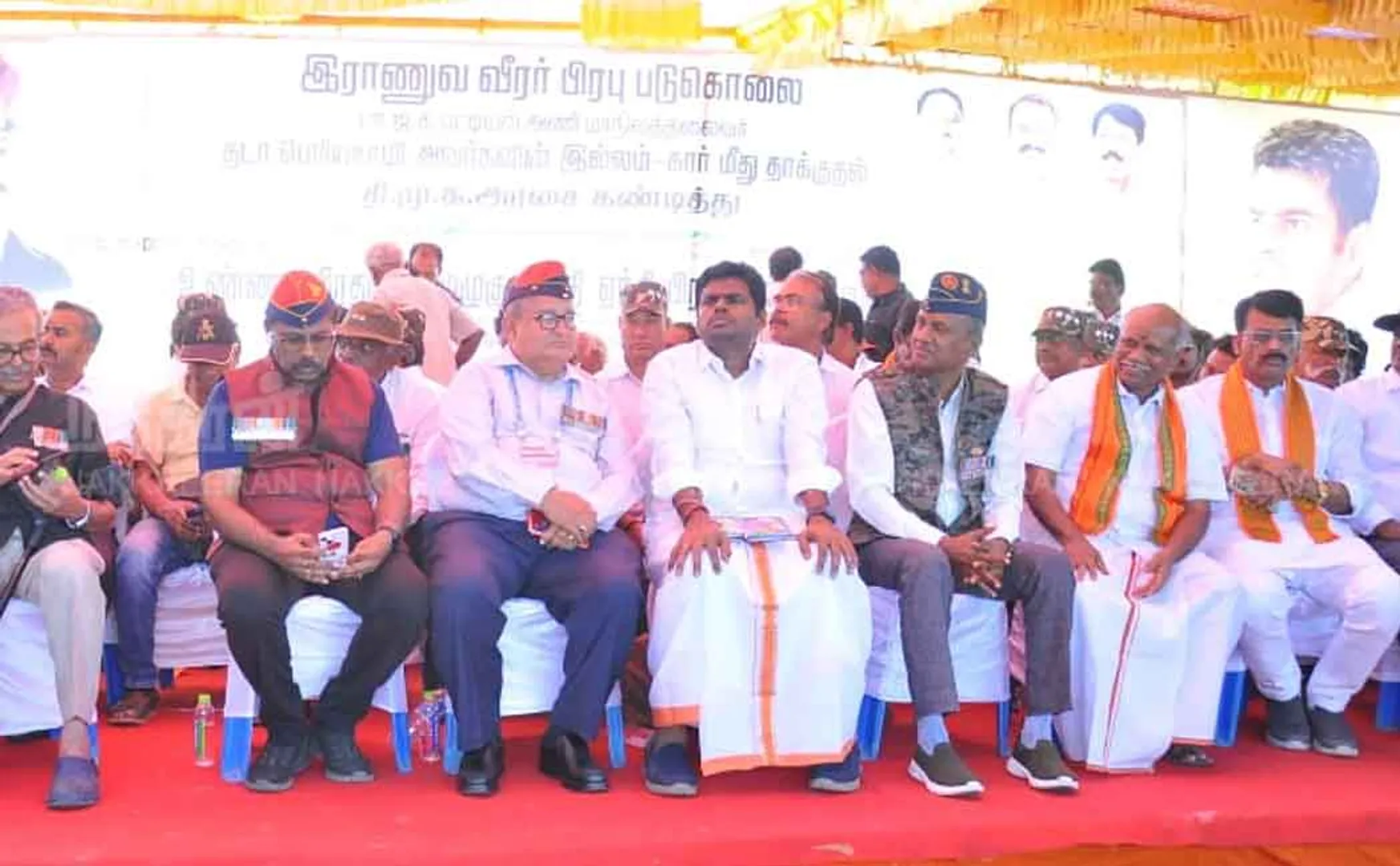 Col. Pandian speech in chennai bjp struggle 